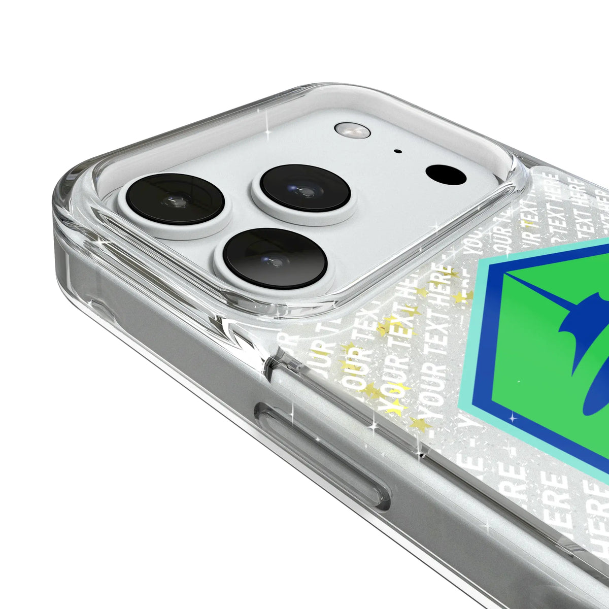 Seattle Sounders FC Personalized EndZone Plus iPhone Glitter Phone Case for Apple iPhone - Detail#Device_iPhone 18 Pro