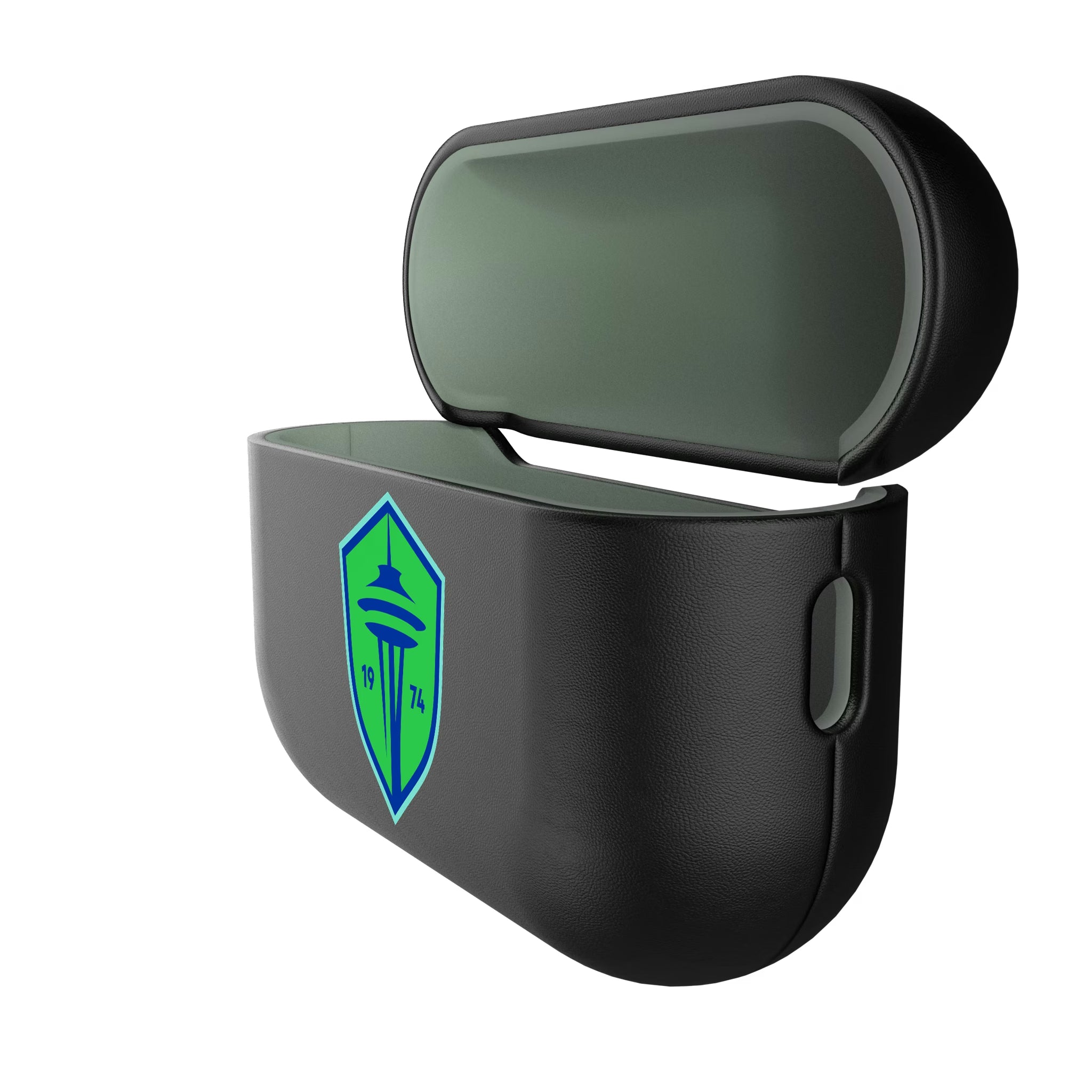Seattle Sounders FC Personalized Insignia AirPods AirPod Case Cover - Isometric View#Device_AirPods Pro 3