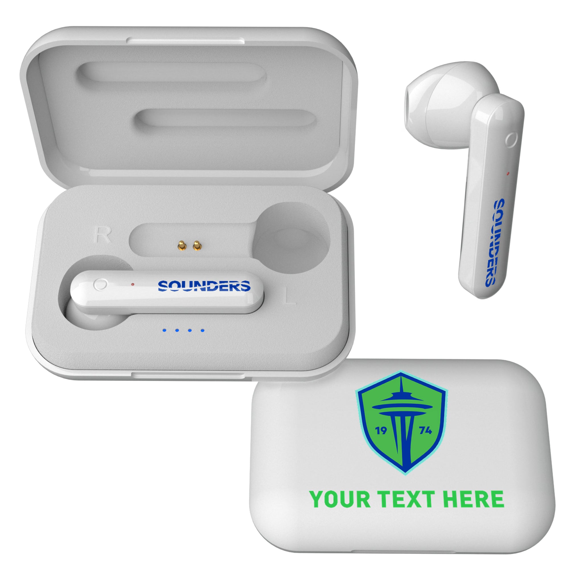 Seattle Sounders FC Personalized Insignia Wireless TWS Earbuds