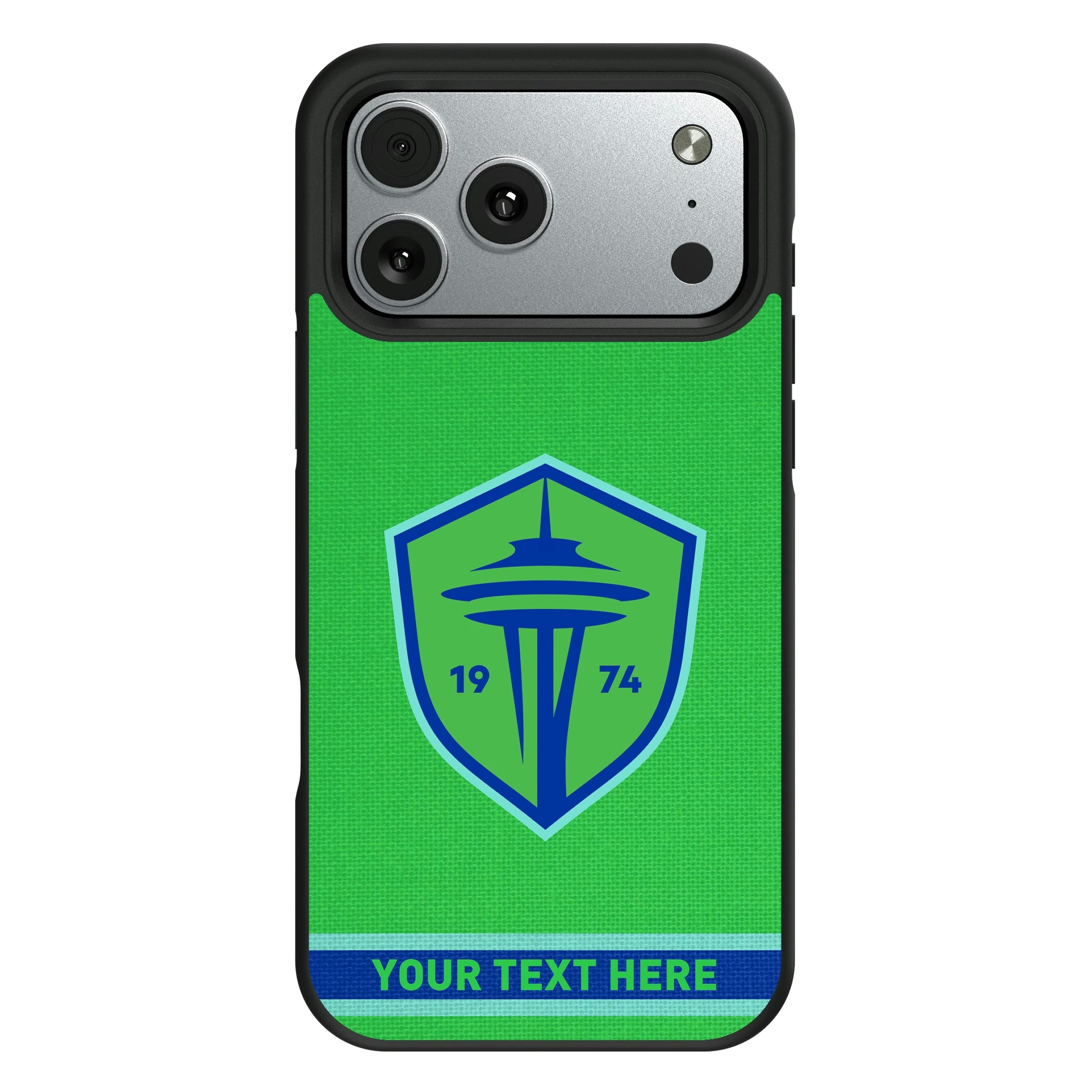 Seattle Sounders FC Personalized Stripe iPhone Bump Phone Case for Apple iPhone#Device_iPhone 17 Pro Max