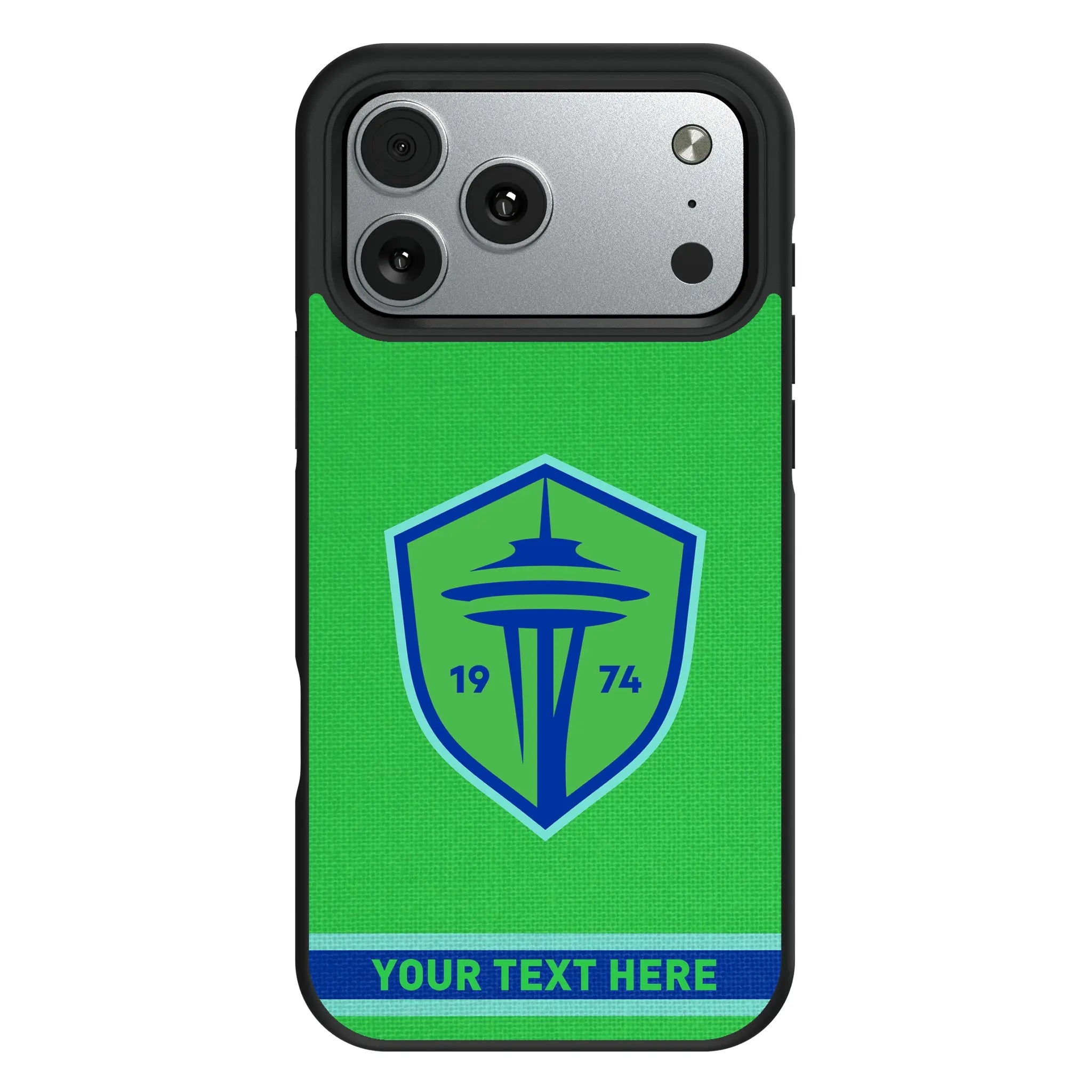 Seattle Sounders FC Personalized Stripe iPhone Bump Phone Case for Apple iPhone#Device_iPhone 17 Pro Max