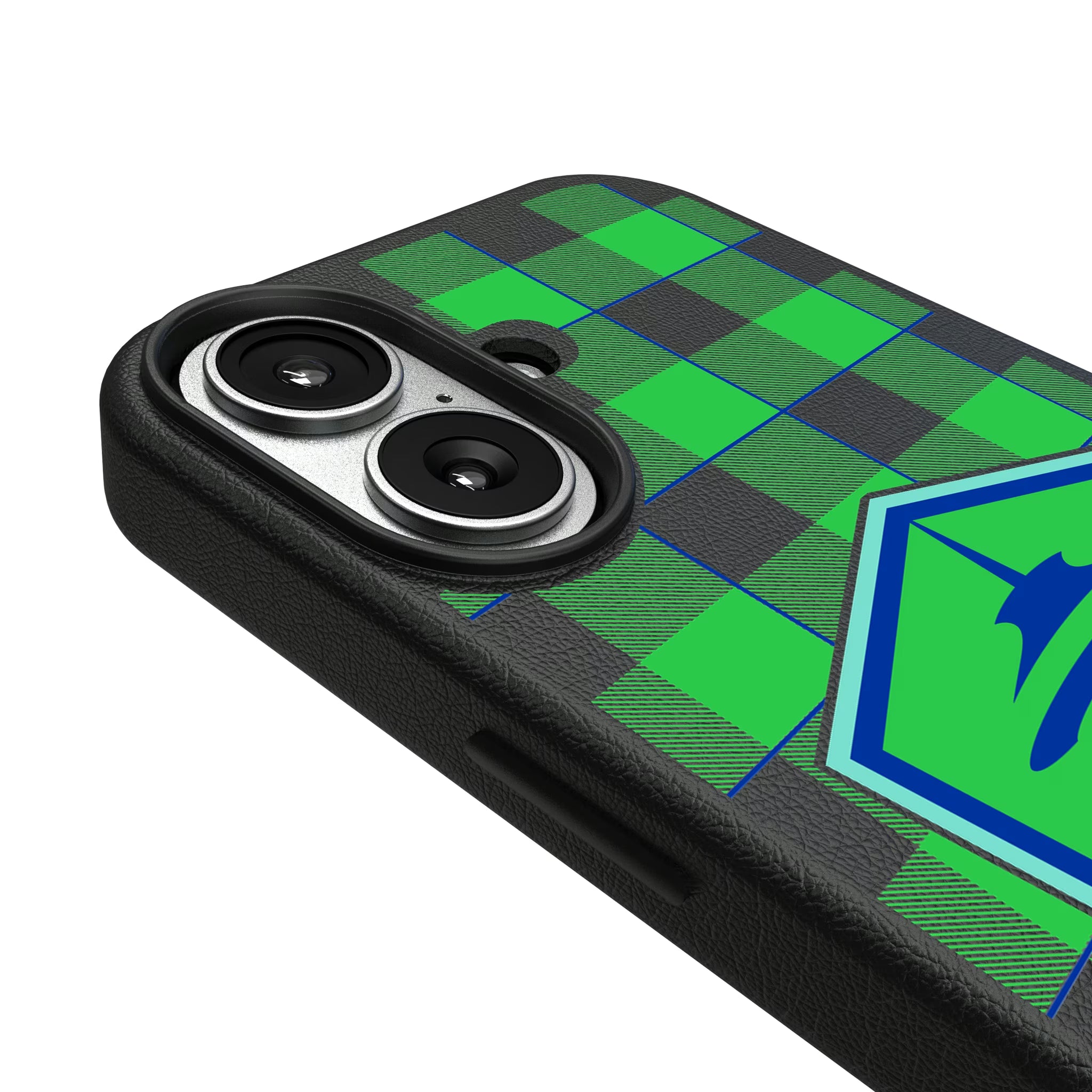 Seattle Sounders FC Plaid iPhone MagSafe Compatible Phone Case for Apple iPhone - Detail#Device_iPhone 17