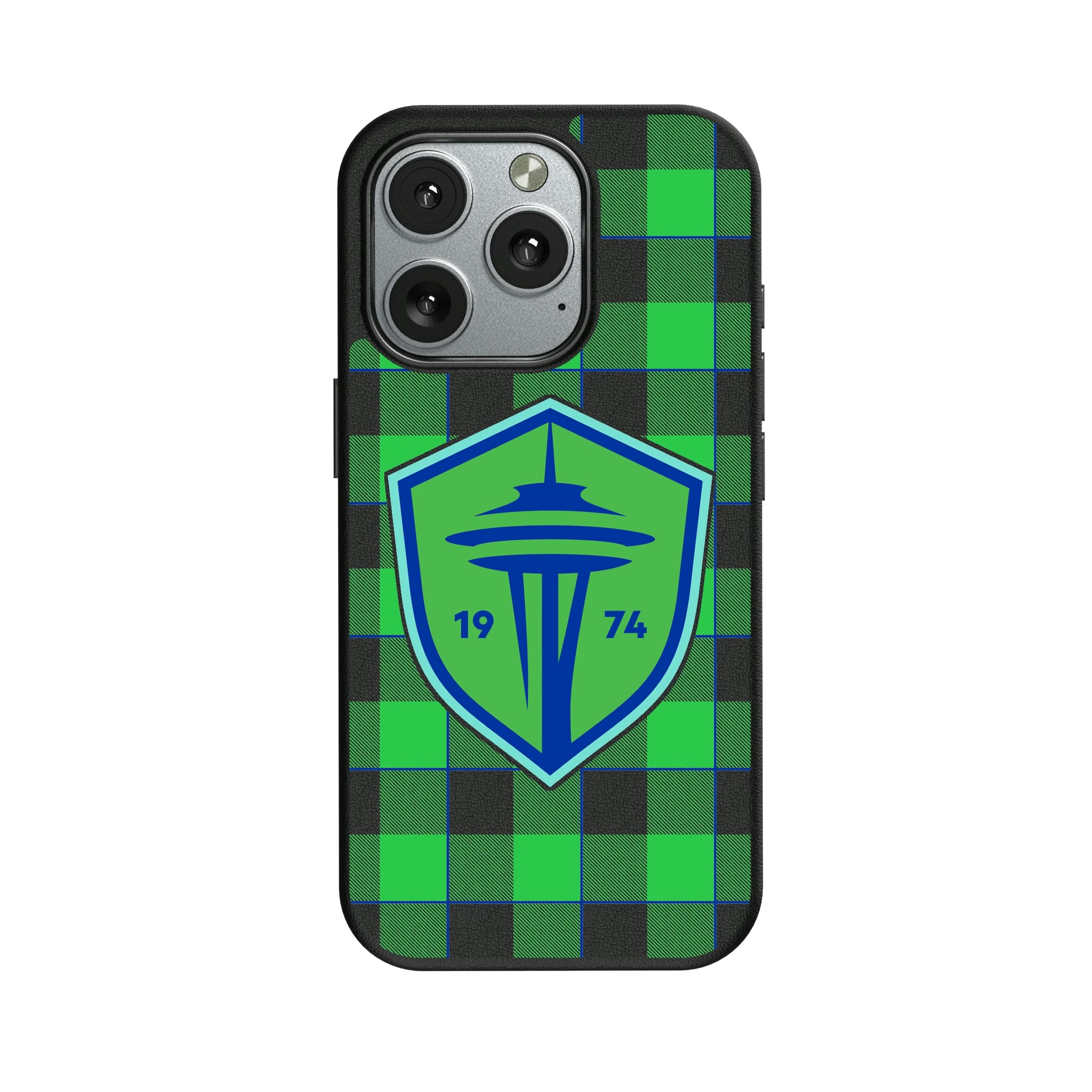 Seattle Sounders FC Plaid iPhone MagSafe Compatible Phone Case for Apple iPhone