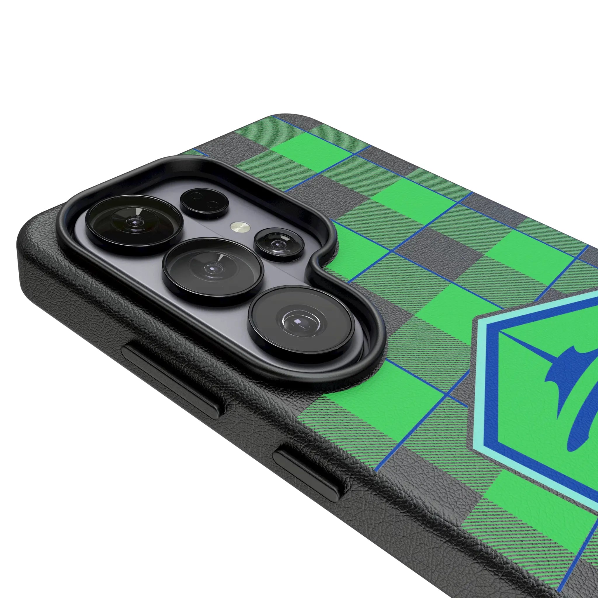 Seattle Sounders FC Plaid Galaxy MagSafe Compatible Phone Case for Samsung Galaxy - Detail#Device_Galaxy S26 Ultra