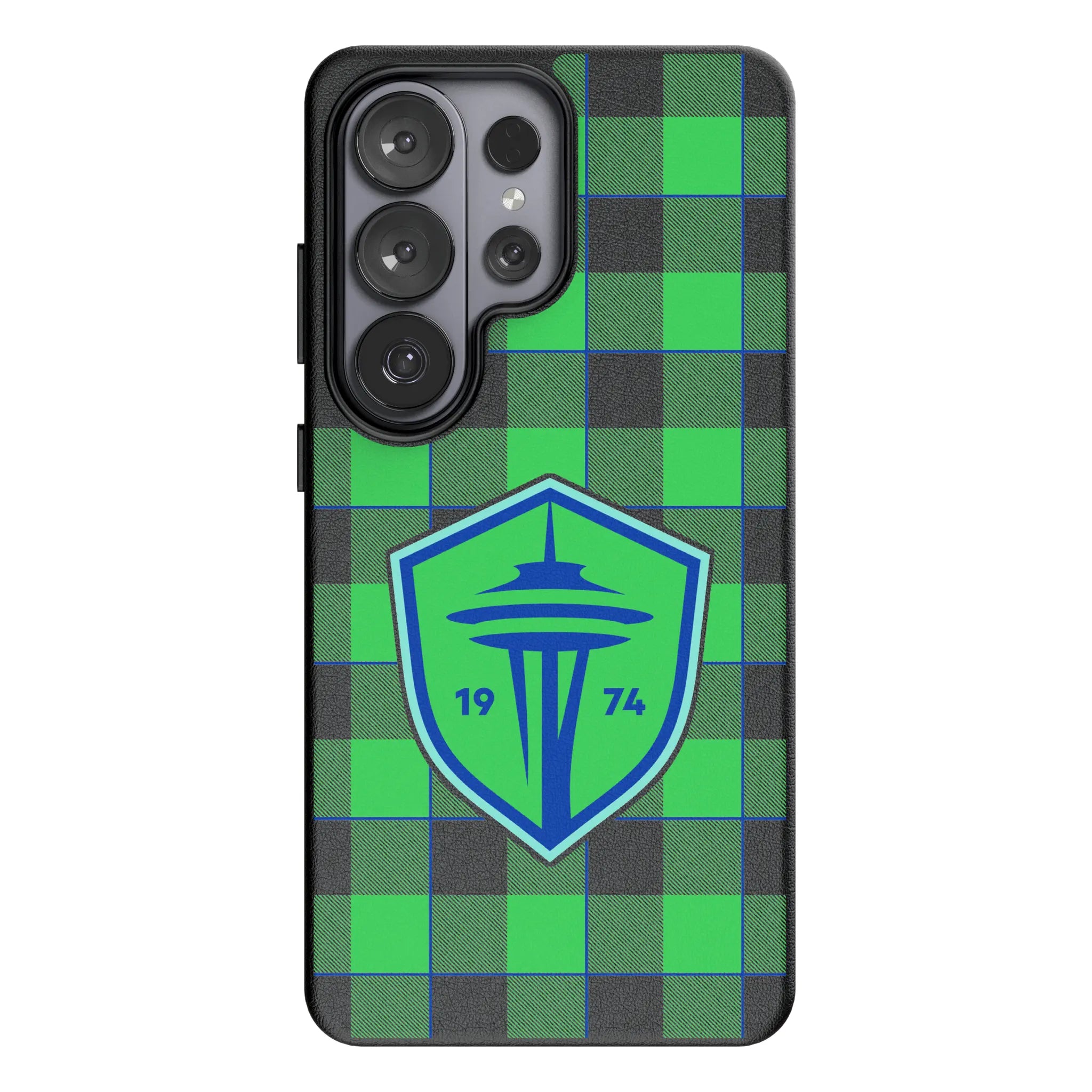 Seattle Sounders FC Plaid Galaxy MagSafe Compatible Phone Case for Samsung Galaxy#Device_Galaxy S26 Ultra
