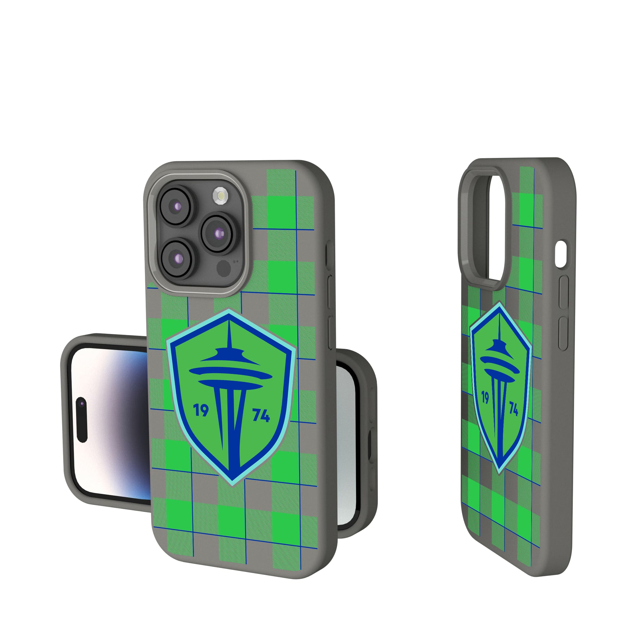 Seattle Sounders FC Plaid iPhone Soft Touch Phone Case for Apple iPhone