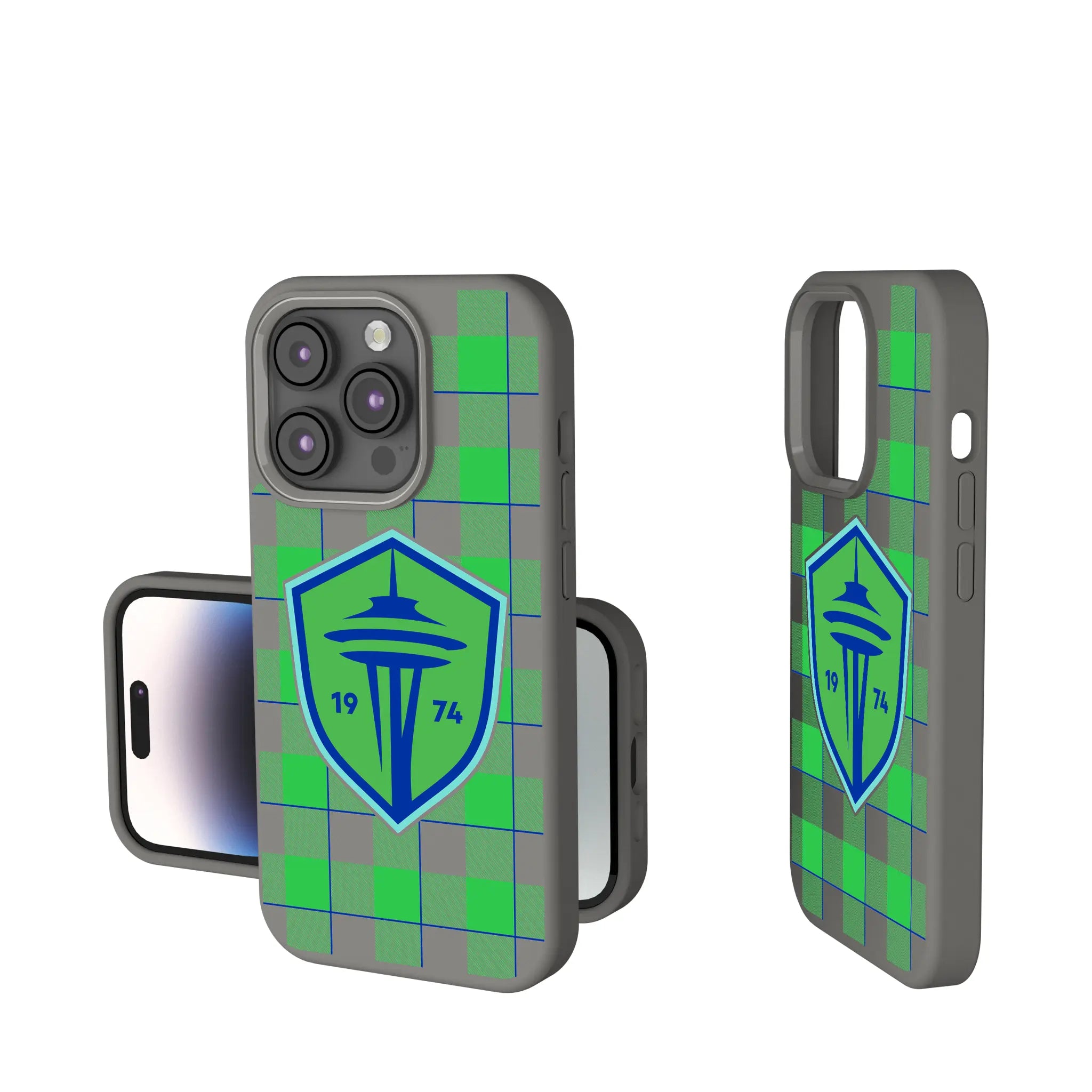 Seattle Sounders FC Plaid iPhone Soft Touch Phone Case for Apple iPhone