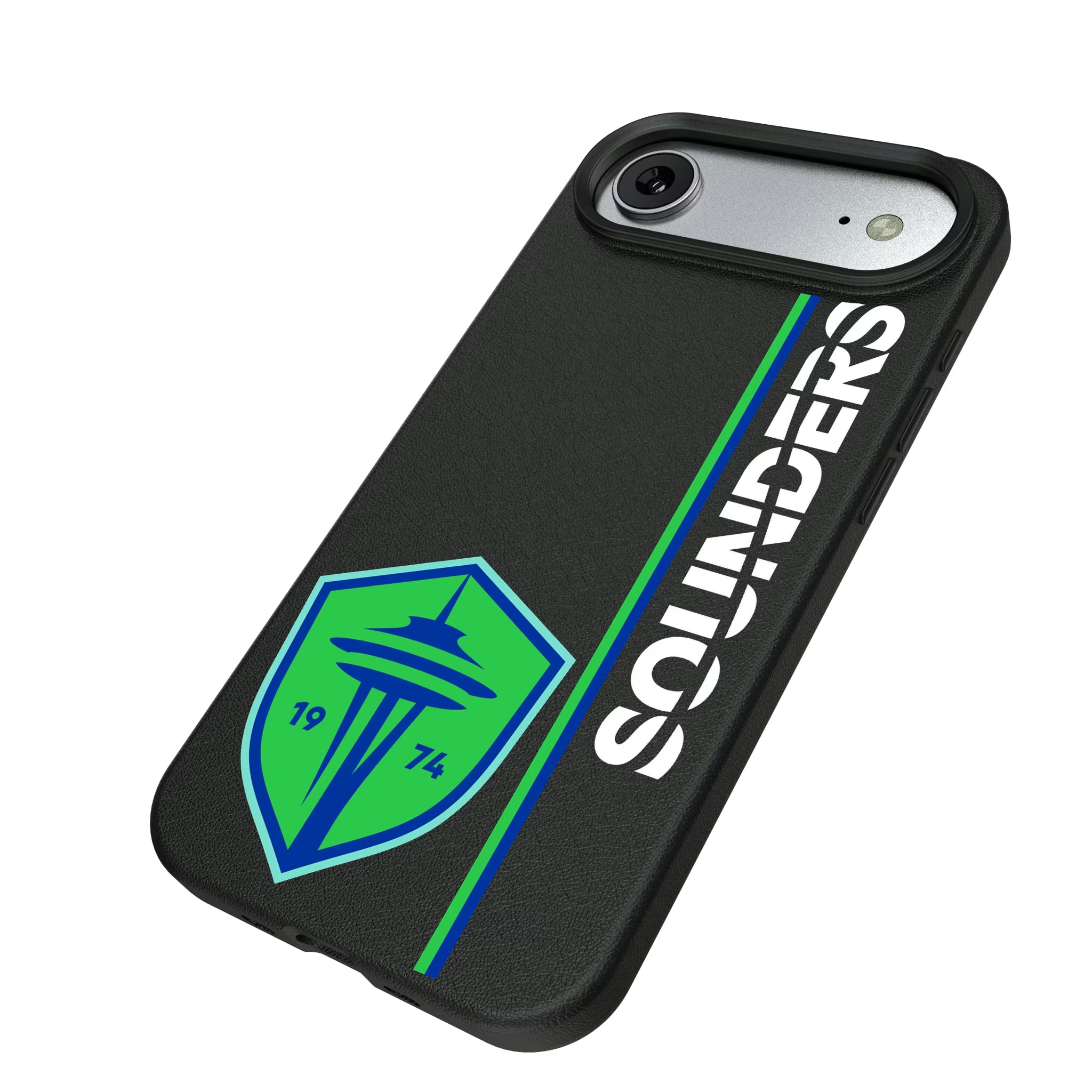 Seattle Sounders FC Sidebar iPhone MagSafe Compatible Phone Case for Apple iPhone - Isometric View#Device_iPhone Air
