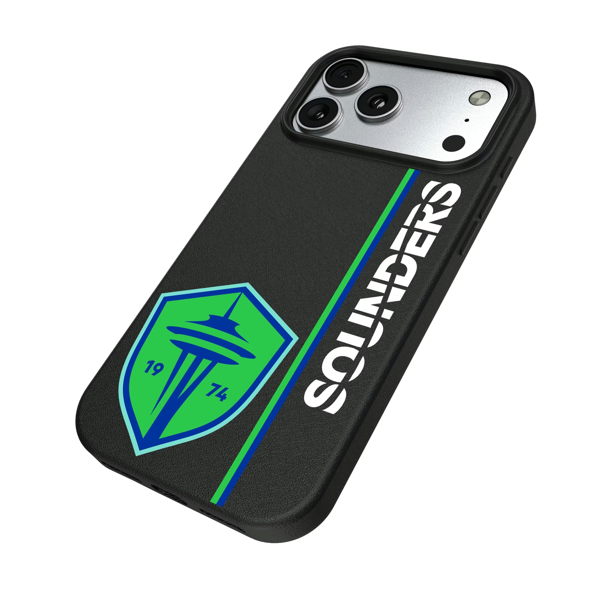 Seattle Sounders FC Sidebar iPhone MagSafe Compatible Phone Case for Apple iPhone - Isometric View#Device_iPhone 17 Pro Max