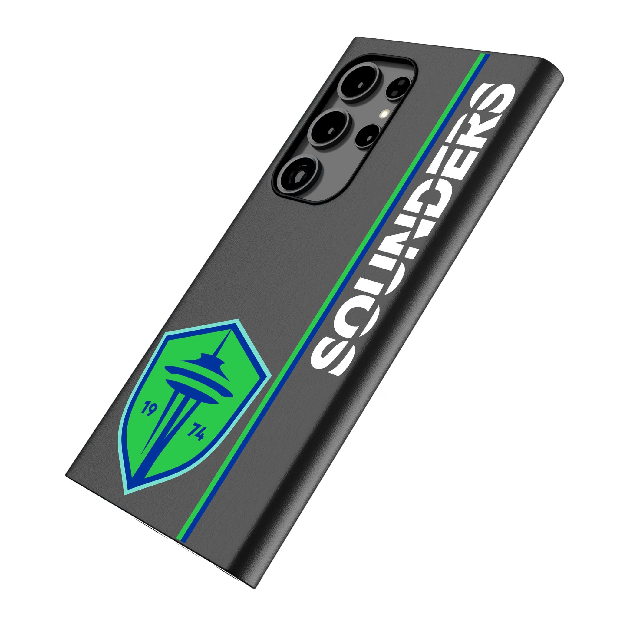 Seattle Sounders FC Sidebar Galaxy MagSafe Compatible Phone Case for Samsung Galaxy - Isometric View