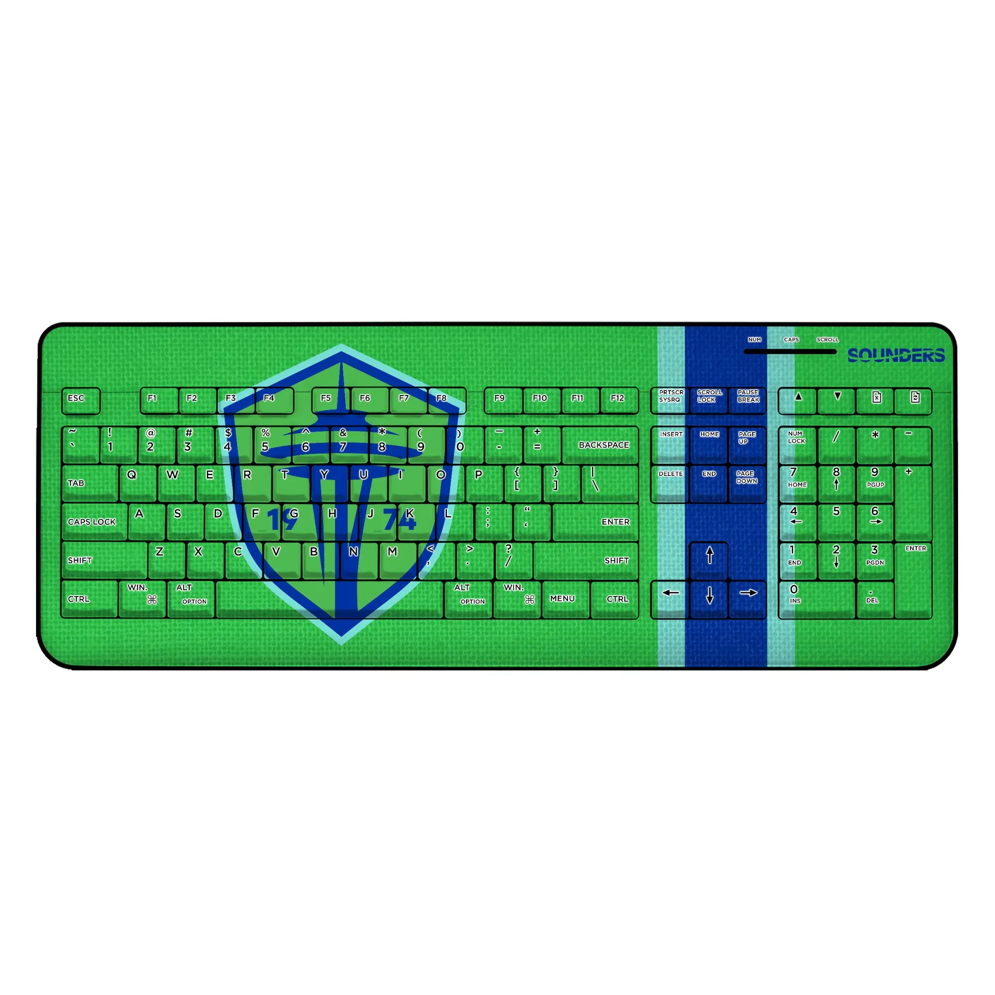 Seattle Sounders FC Stripe Wireless USB Keyboard