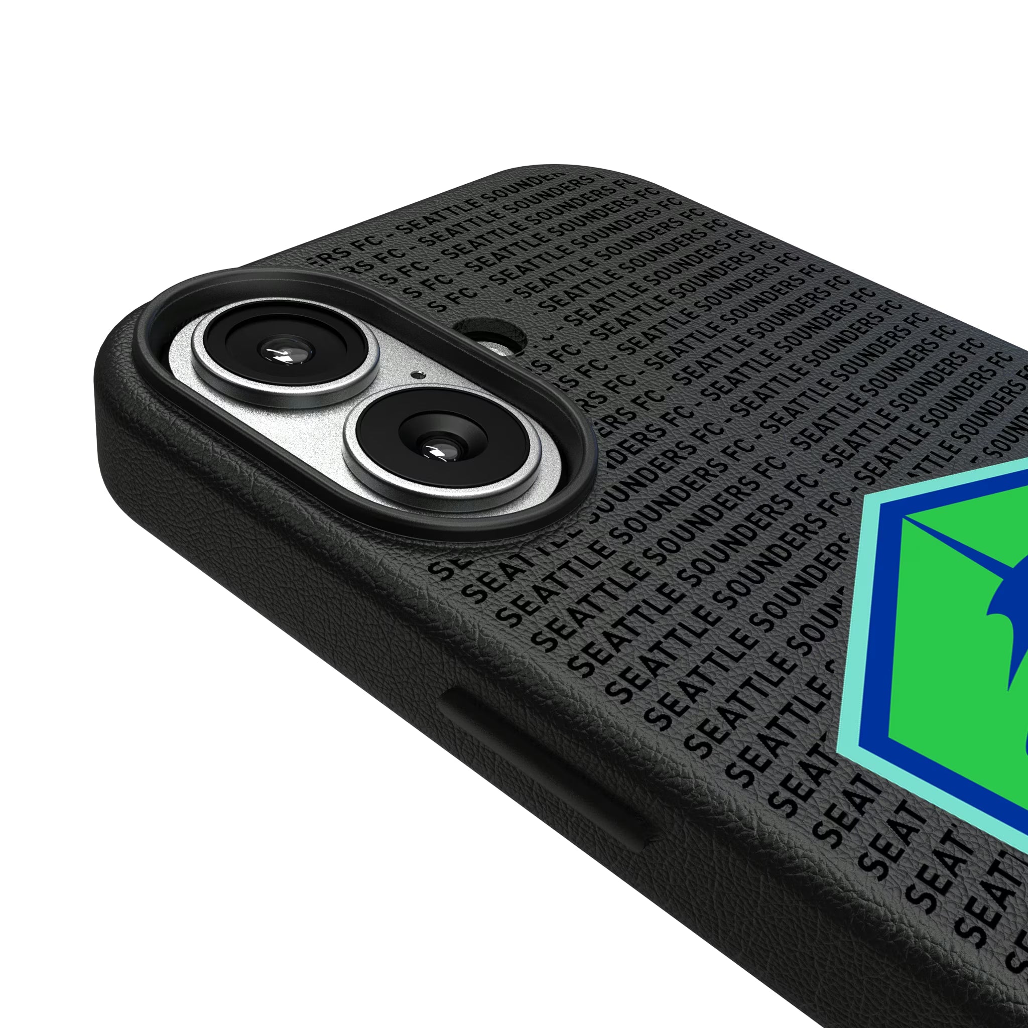 Seattle Sounders FC Text Backdrop iPhone MagSafe Compatible Phone Case for Apple iPhone - Detail#Device_iPhone 17