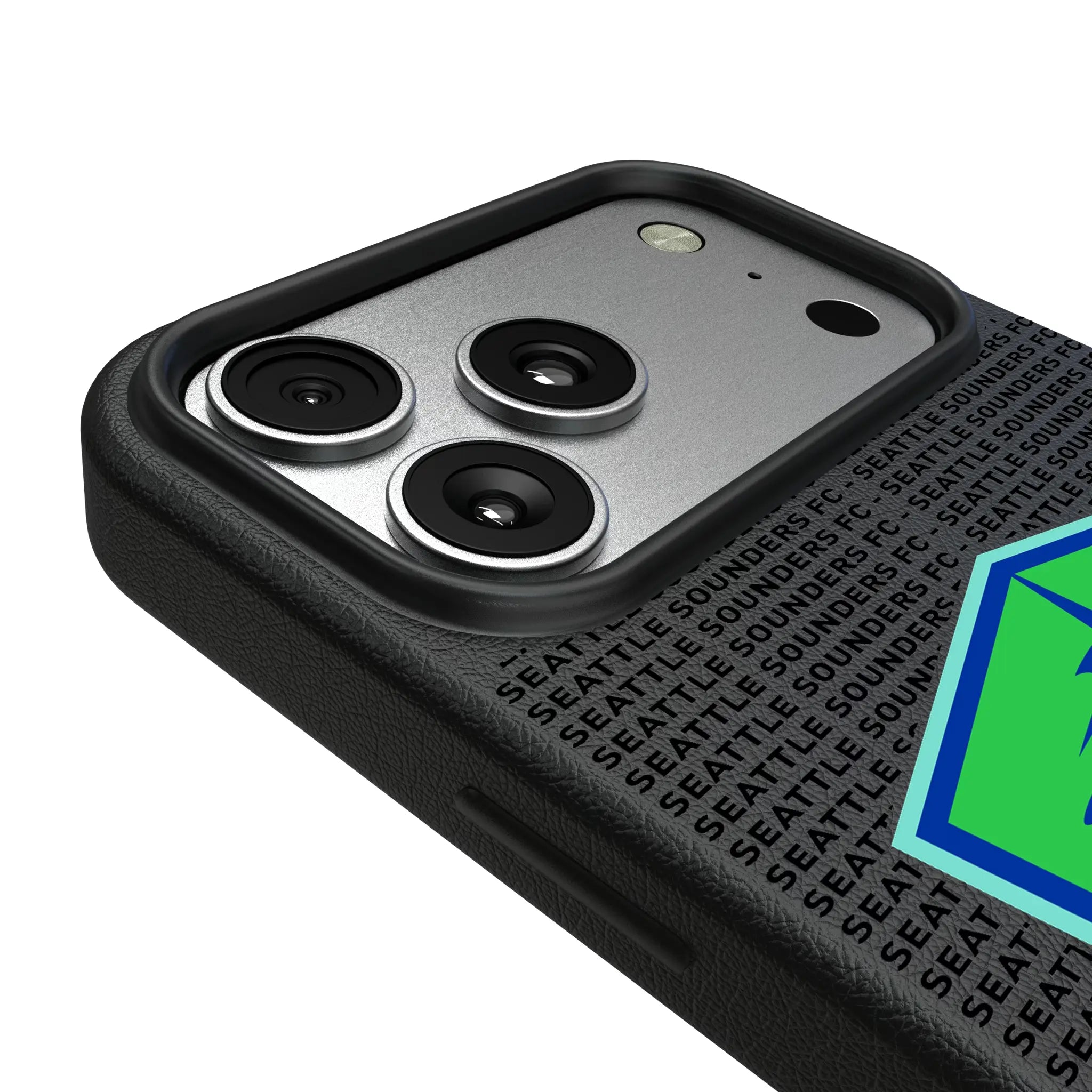 Seattle Sounders FC Text Backdrop iPhone MagSafe Compatible Phone Case for Apple iPhone - Detail#Device_iPhone 17 Pro Max