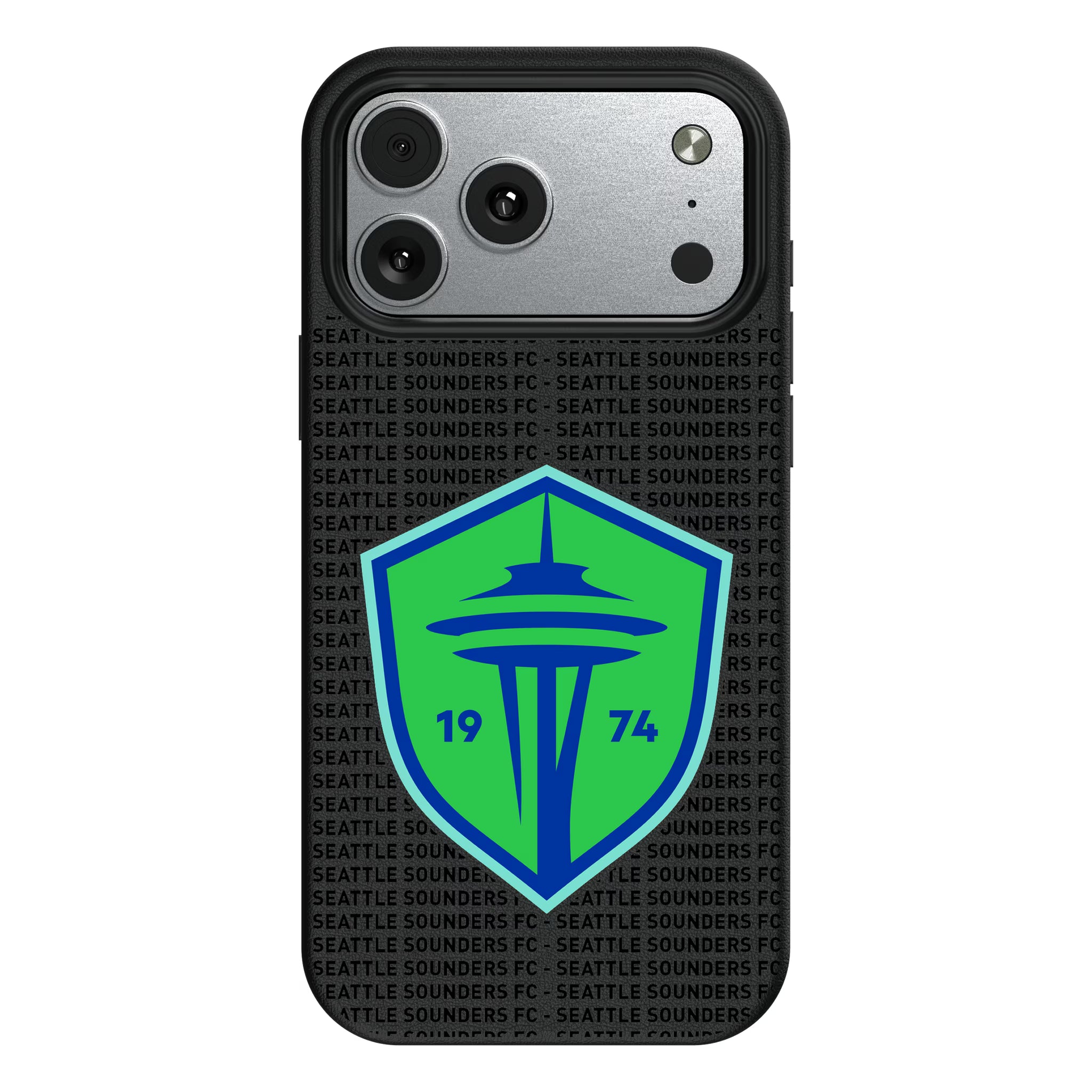 Seattle Sounders FC Text Backdrop iPhone MagSafe Compatible Phone Case for Apple iPhone#Device_iPhone 17 Pro Max