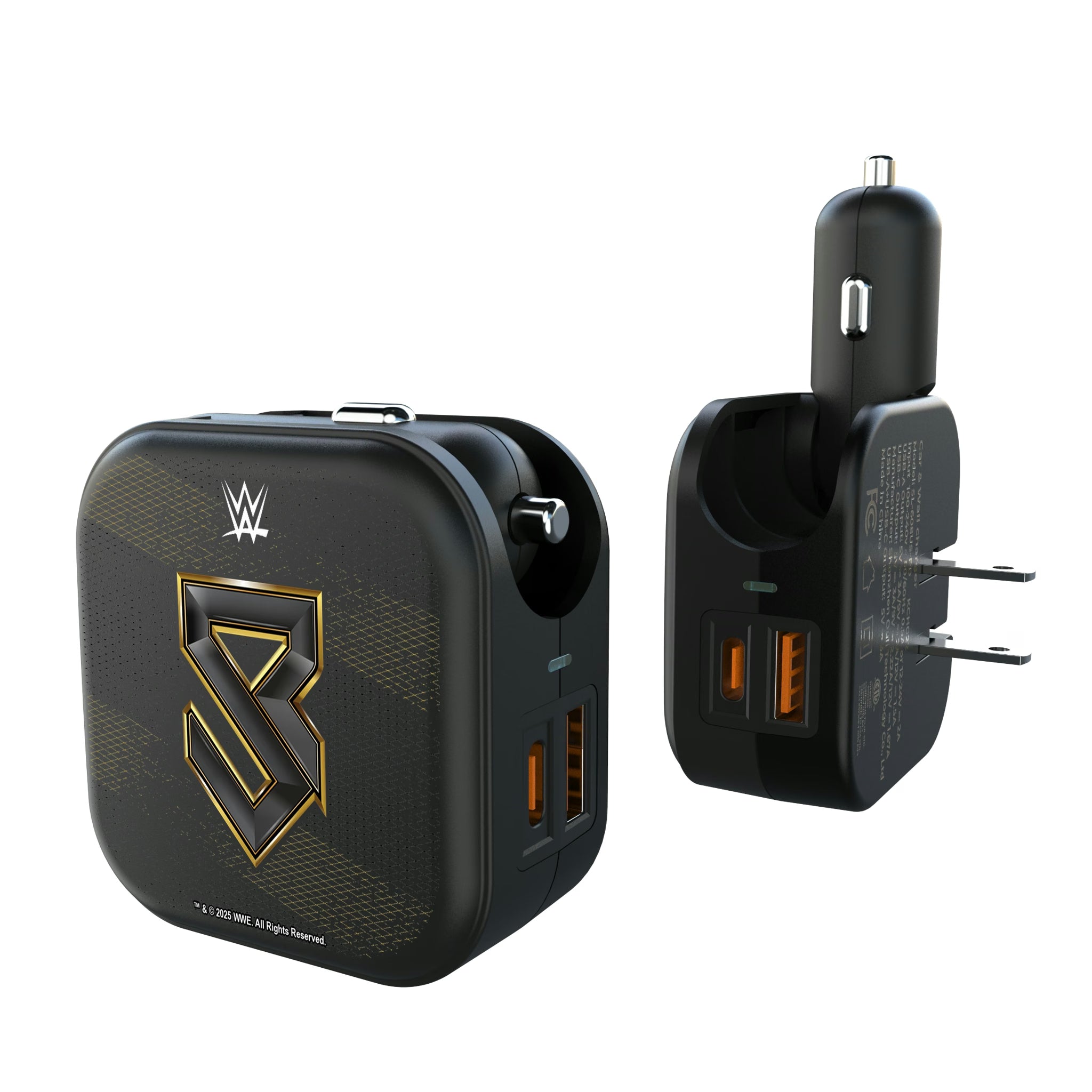 Seth Freakin Rollins Steel 2 in 1 USB A/C Charger
