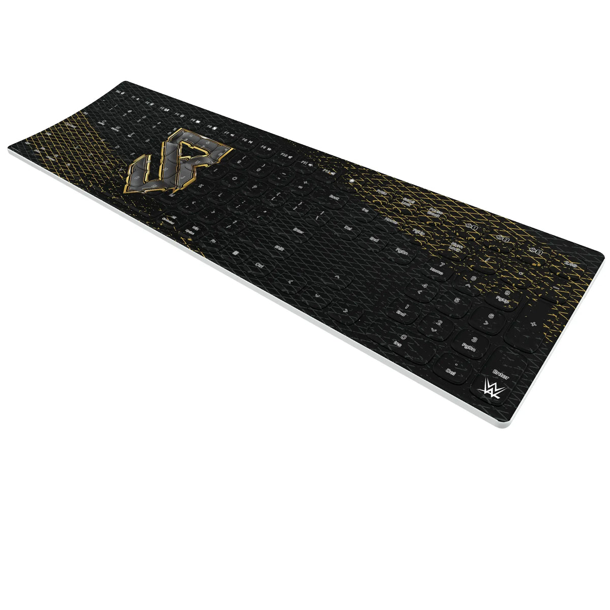 Seth Freakin Rollins Steel KKB605 Curved Wireless Keyboard - Isometric View