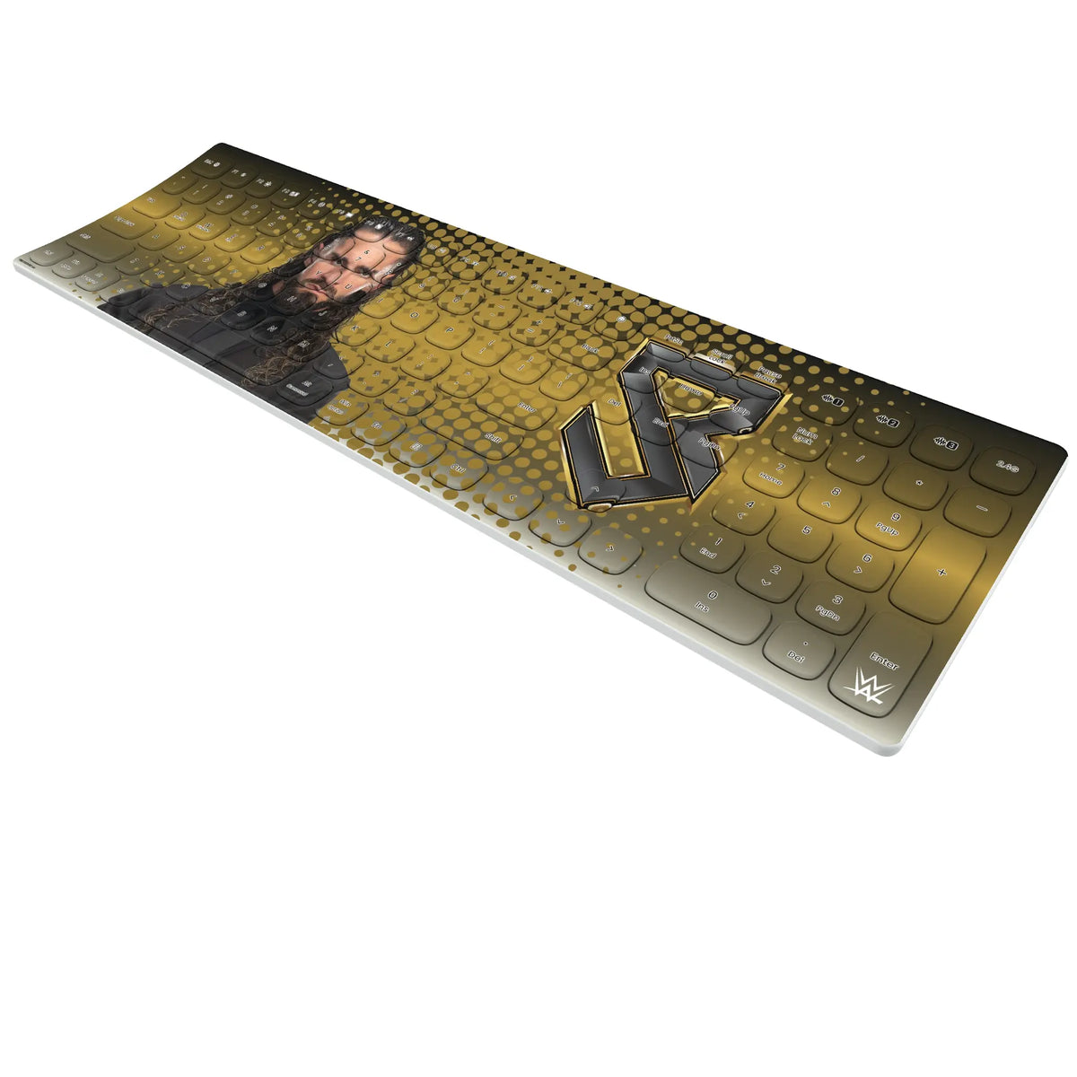 Seth Freakin Rollins Superstar KKB605 Curved Wireless Keyboard - Isometric View