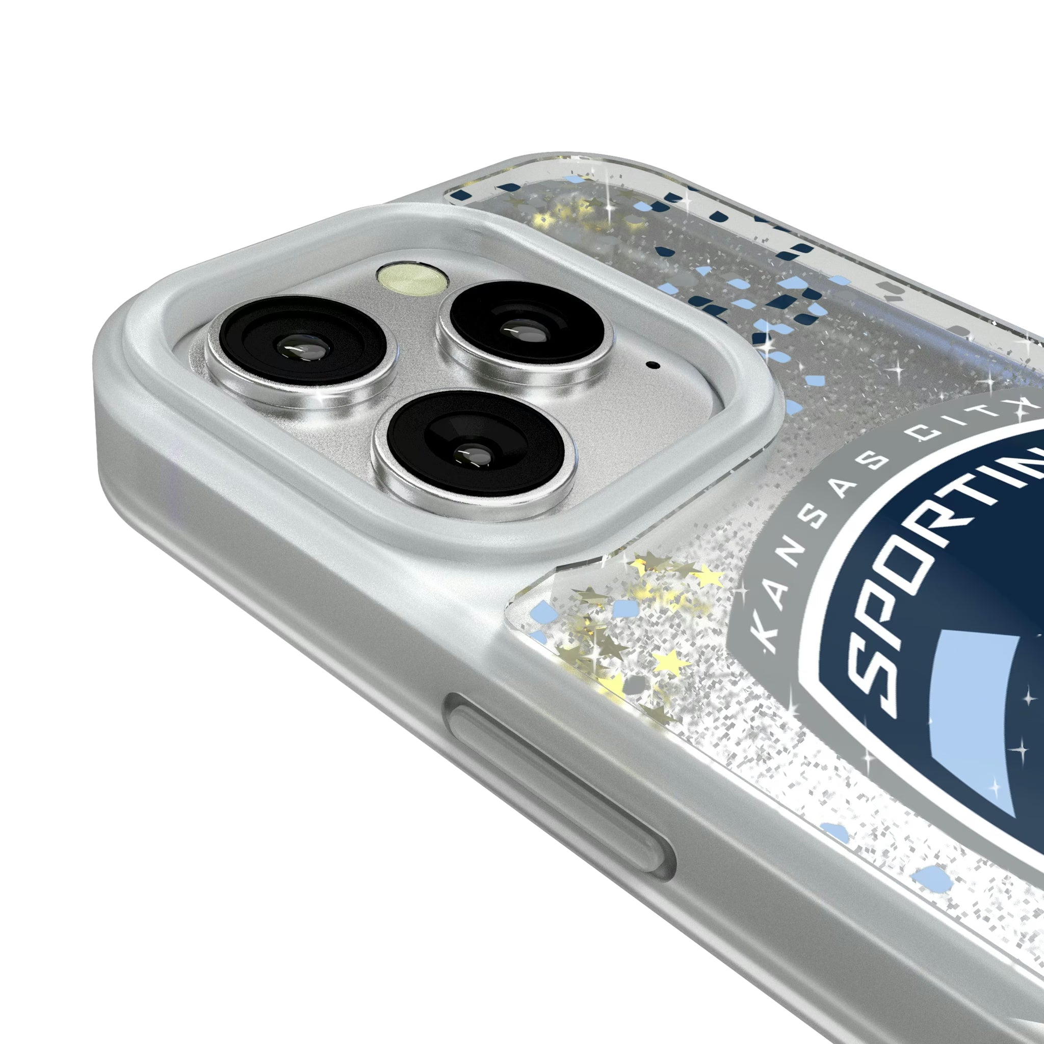 Sporting Kansas City Confetti iPhone Glitter Phone Case for Apple iPhone - Detail#Device_iPhone 16 Pro