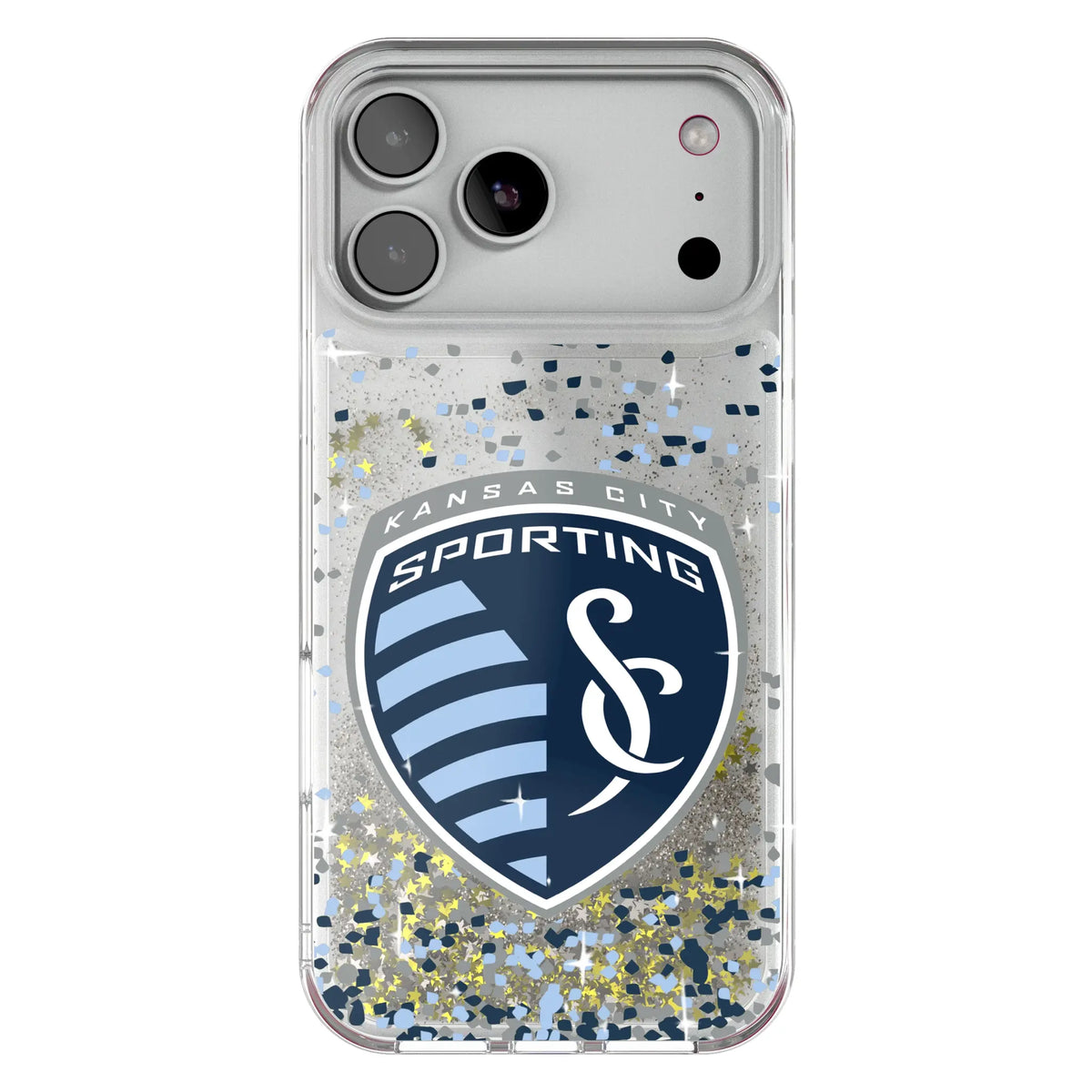 Sporting Kansas City Confetti Glitter Phone Case for Apple iPhone