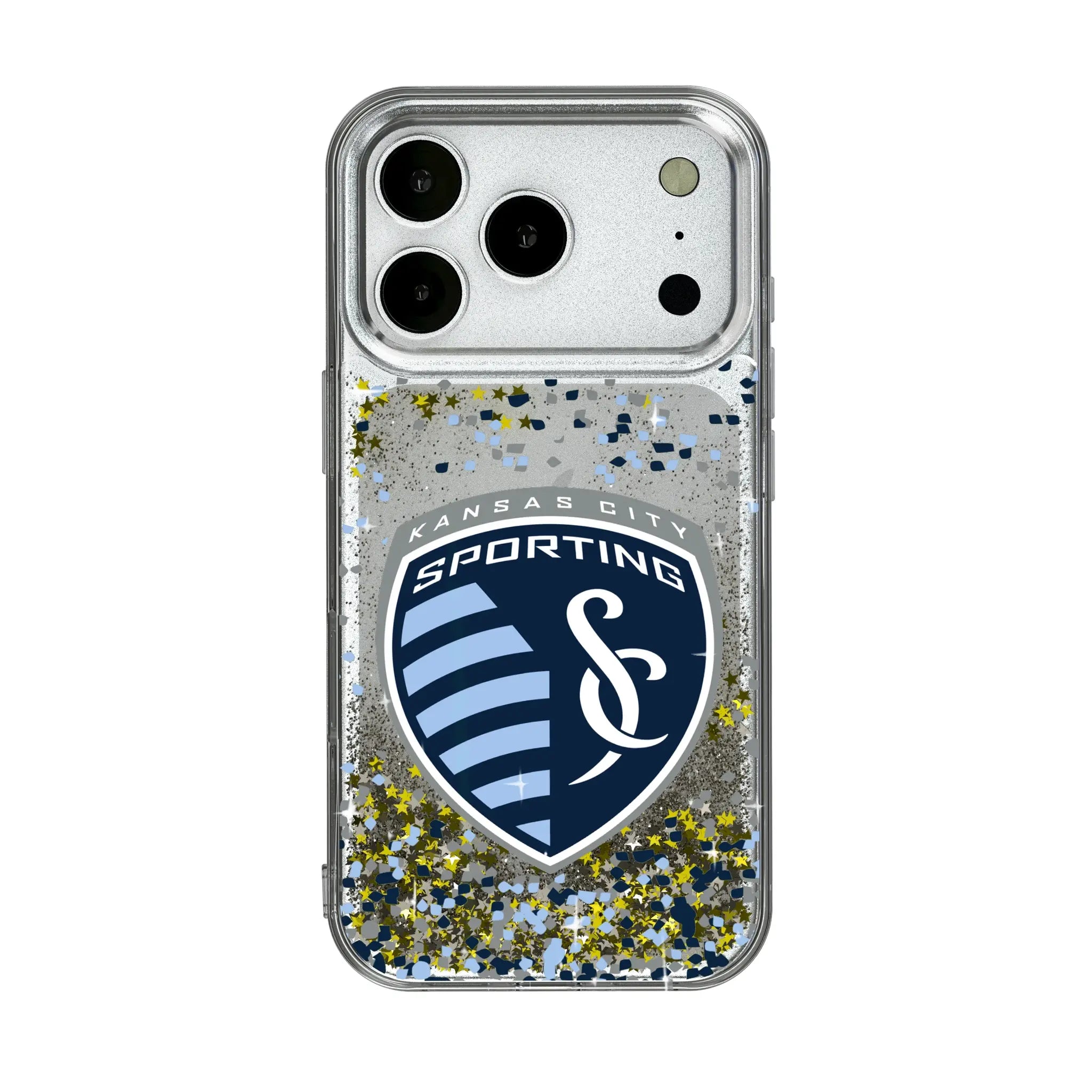 Sporting Kansas City Confetti iPhone Glitter Phone Case for Apple iPhone