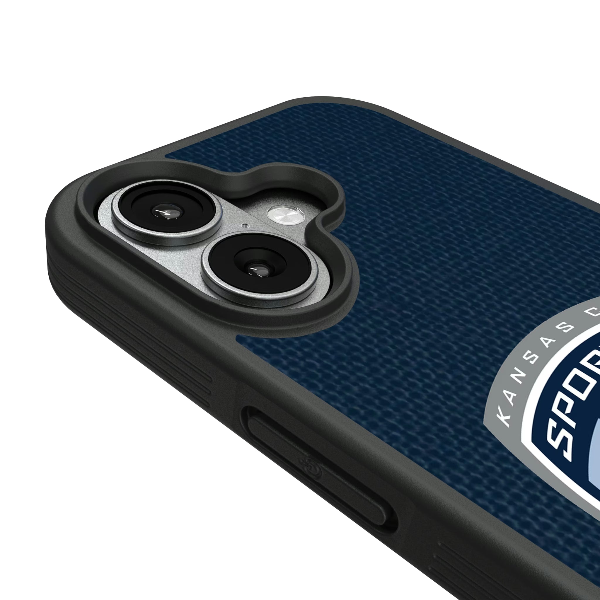 Sporting Kansas City Diagonal Stripe iPhone Bump Phone Case for Apple iPhone - Detail#Device_iPhone 17
