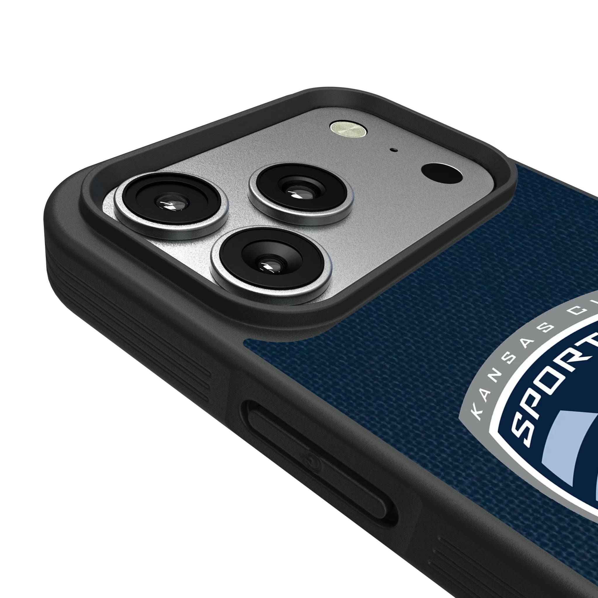 Sporting Kansas City Diagonal Stripe iPhone Bump Phone Case for Apple iPhone - Detail#Device_iPhone 17 Pro