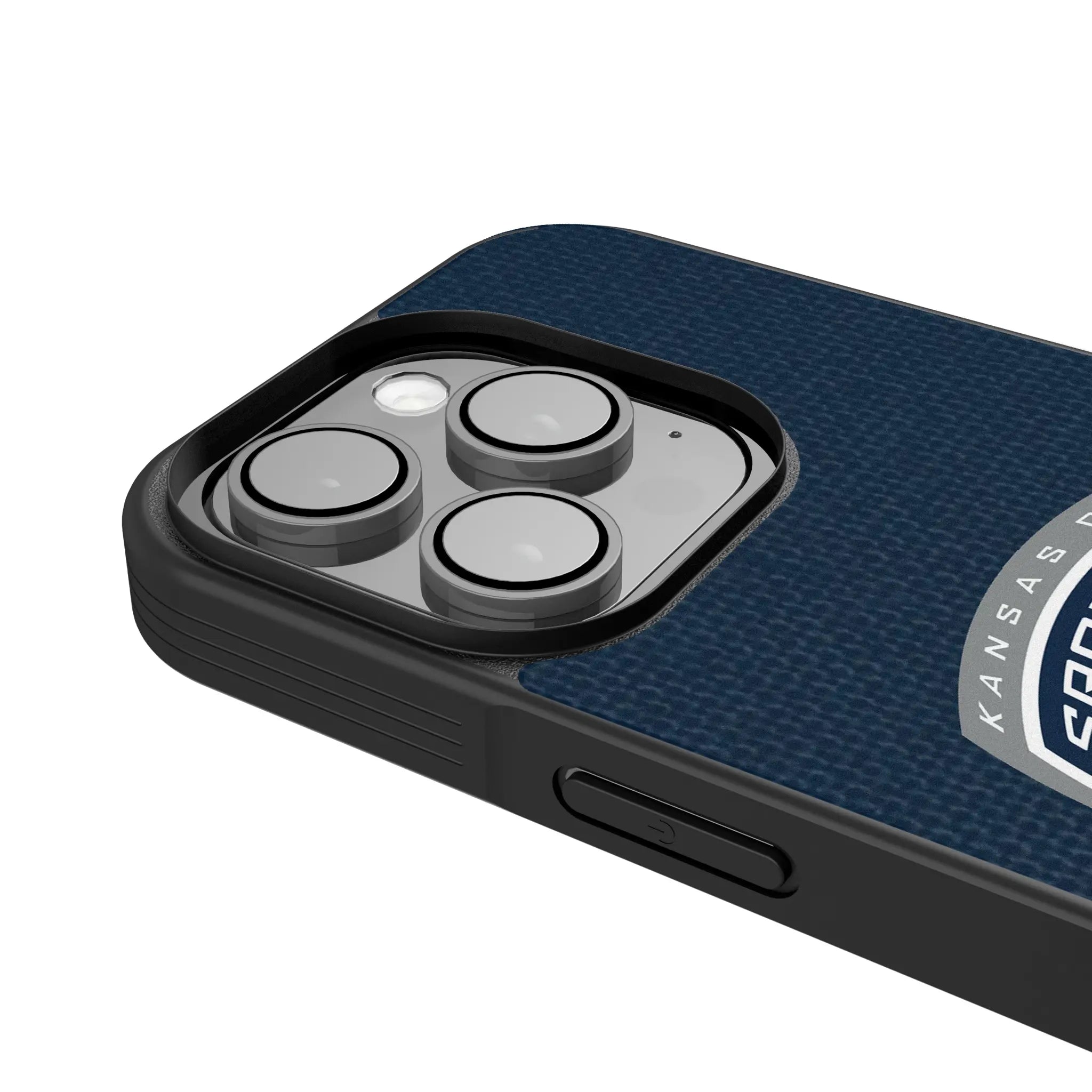Sporting Kansas City Diagonal Stripe iPhone Bump Phone Case for Apple iPhone - Detail