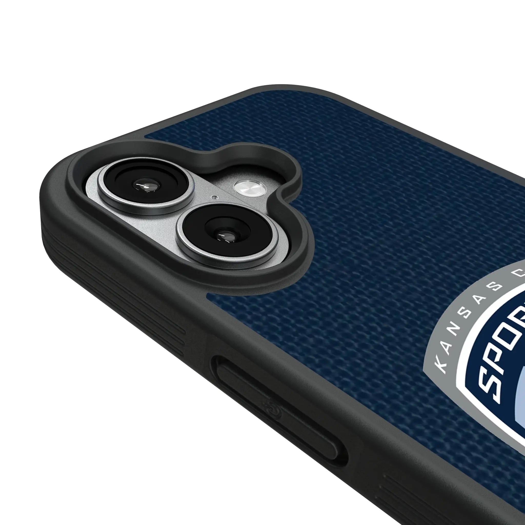 Sporting Kansas City Diagonal Stripe iPhone Bump Phone Case for Apple iPhone - Detail#Device_iPhone 17