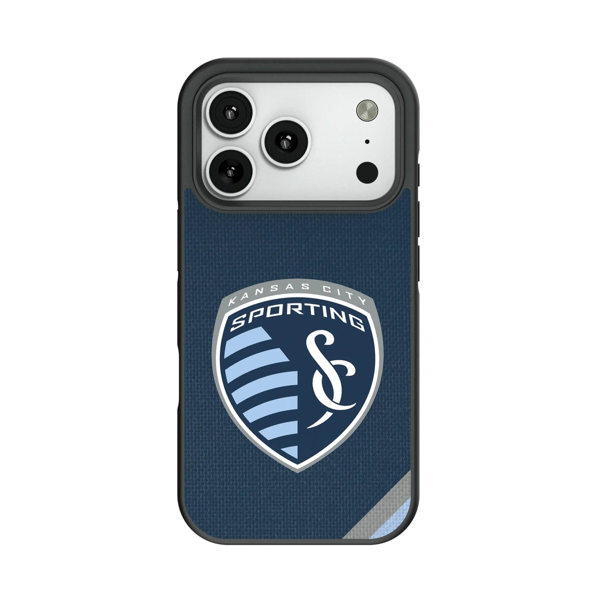 Sporting Kansas City Diagonal Stripe Bump Phone Case for Apple iPhone