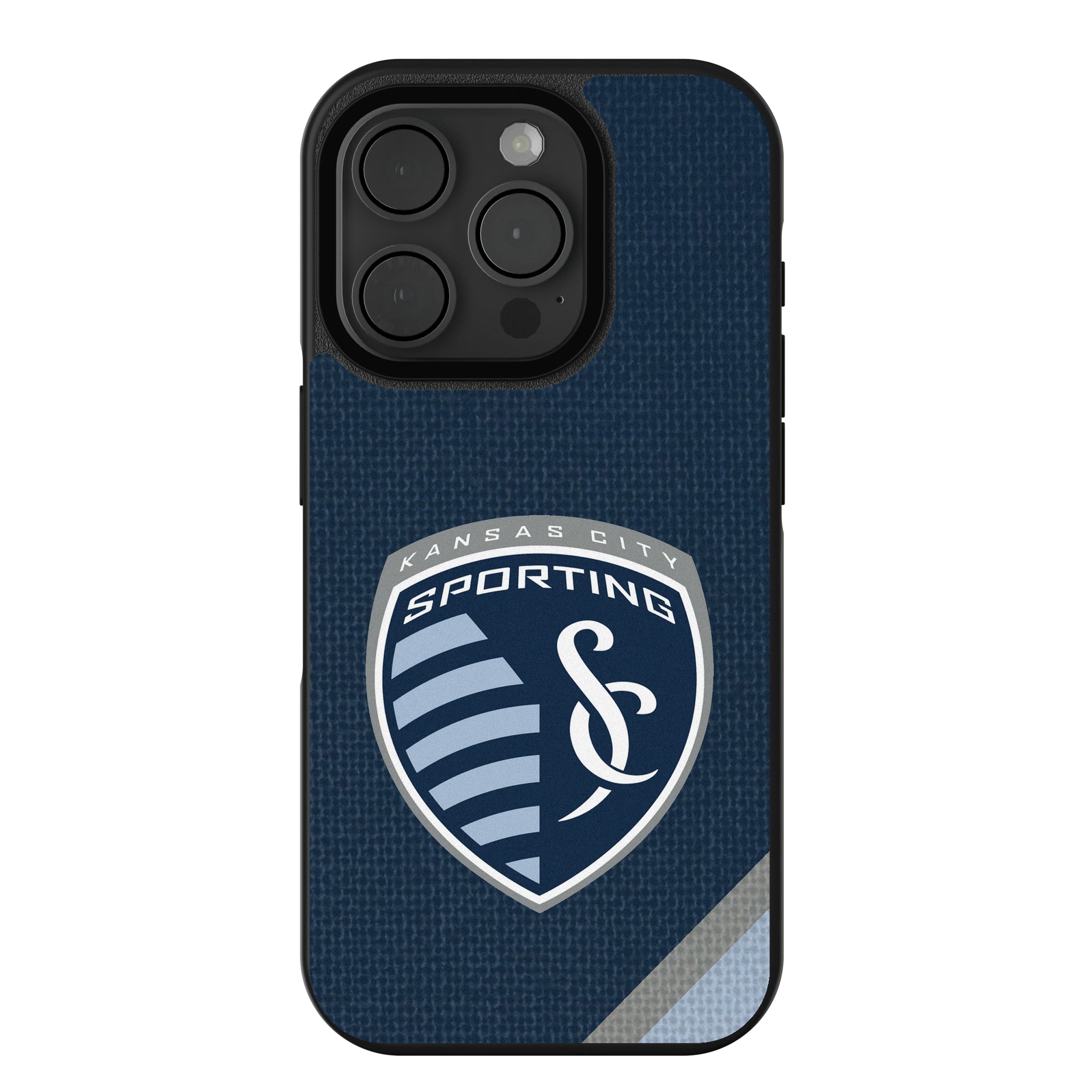 Sporting Kansas City Diagonal Stripe iPhone Bump Phone Case for Apple iPhone