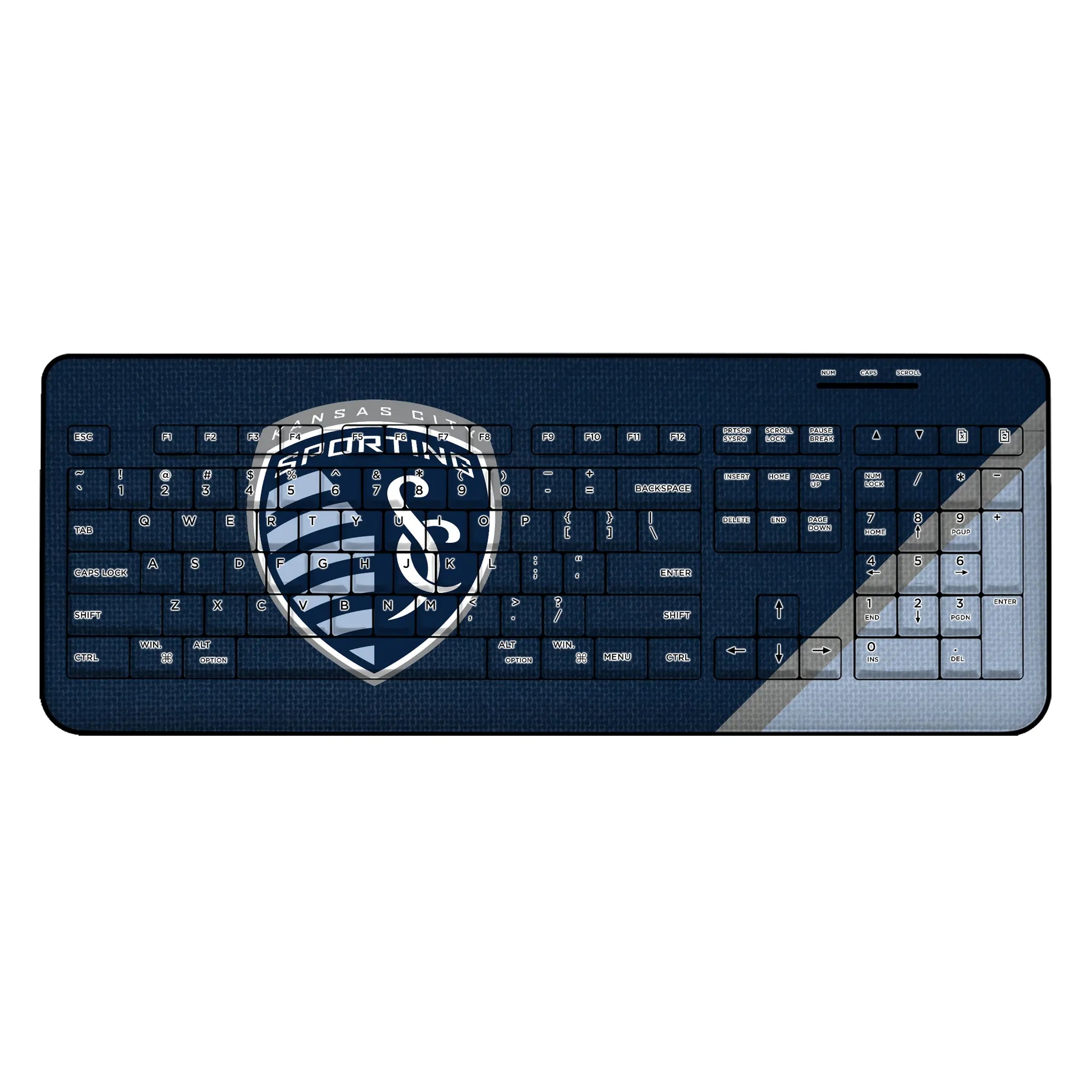 Sporting Kansas City Diagonal Stripe Wireless USB Keyboard