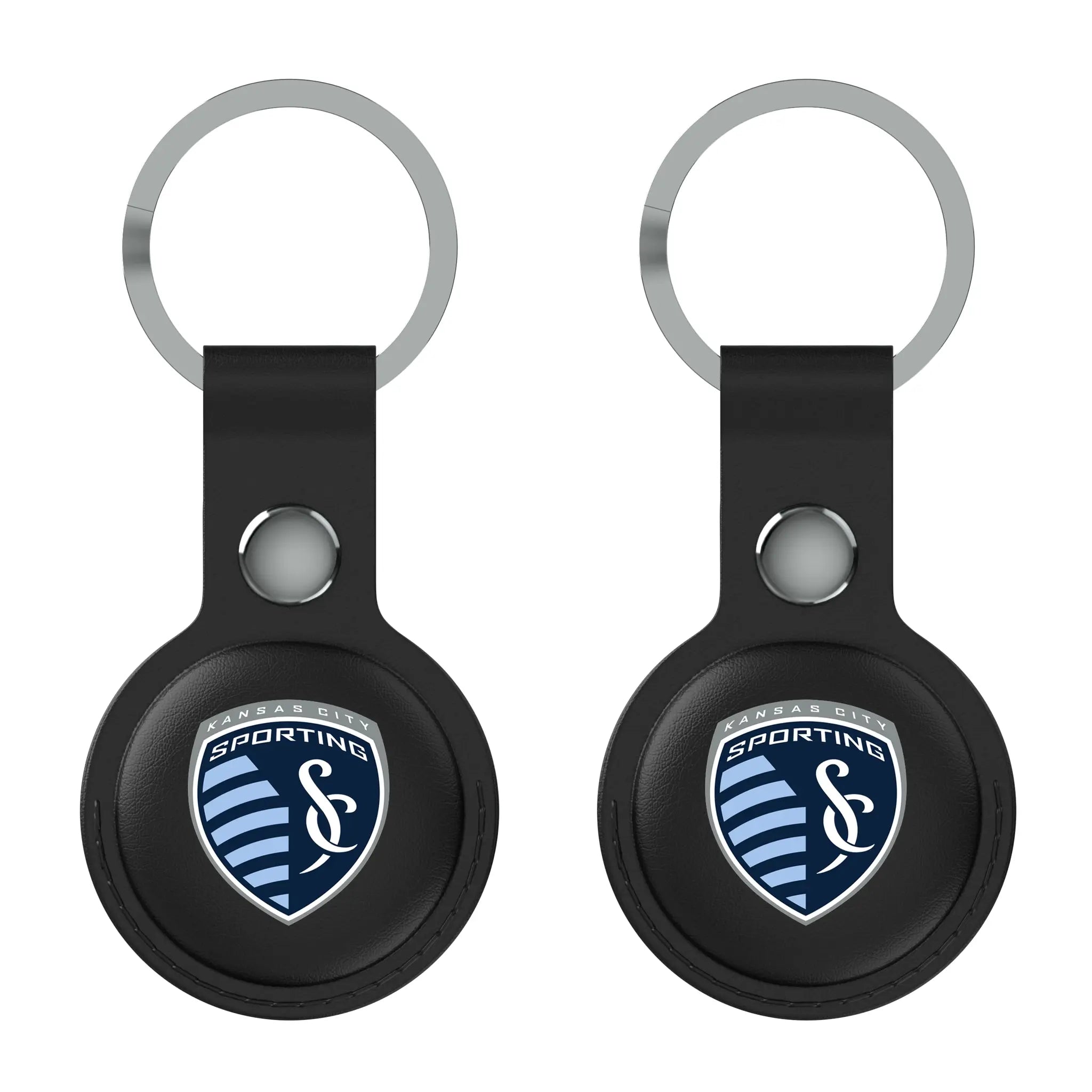 Sporting Kansas City Insignia AirTag Black Airtag Holder 2-Pack