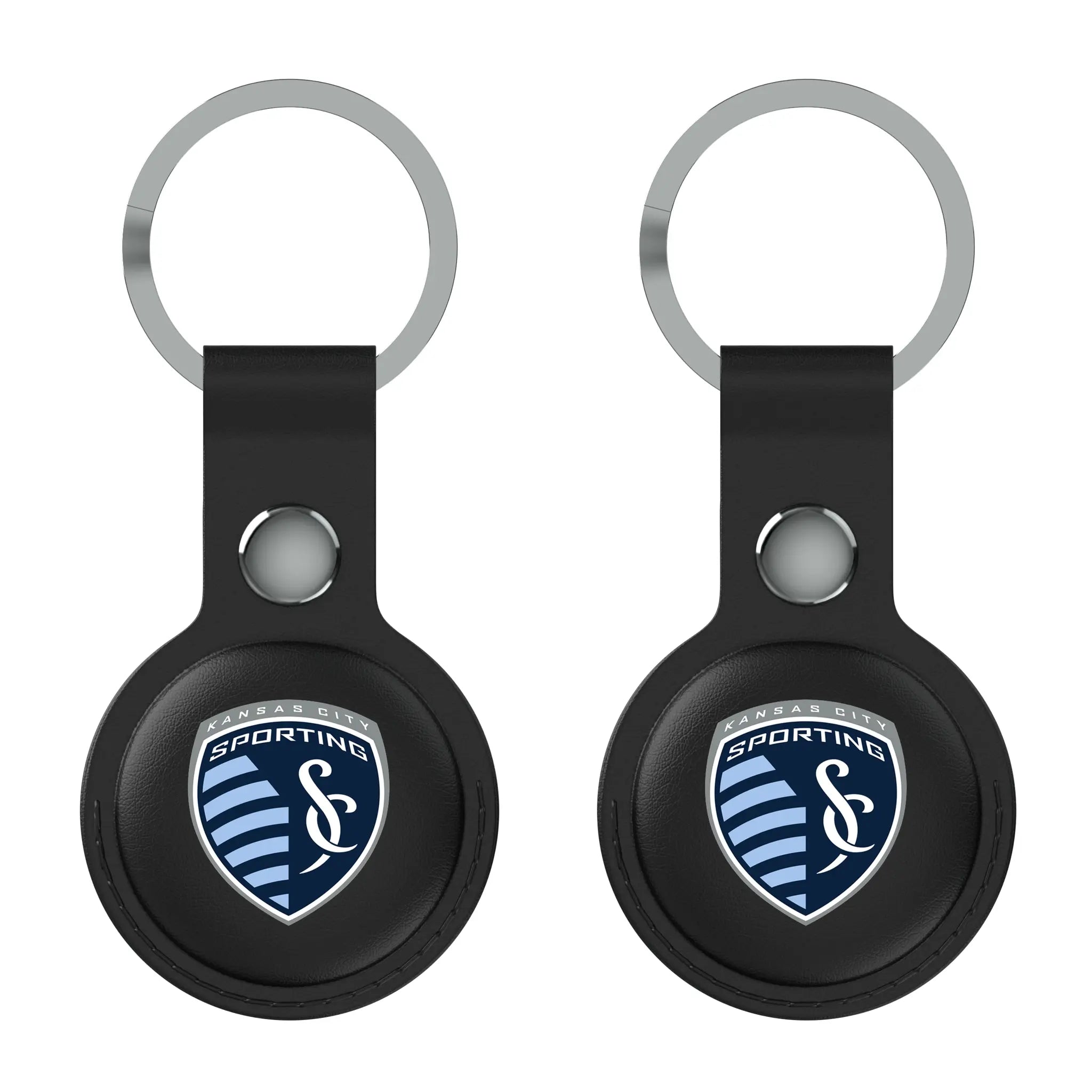 Sporting Kansas City Insignia AirTag Black Airtag Holder 2-Pack