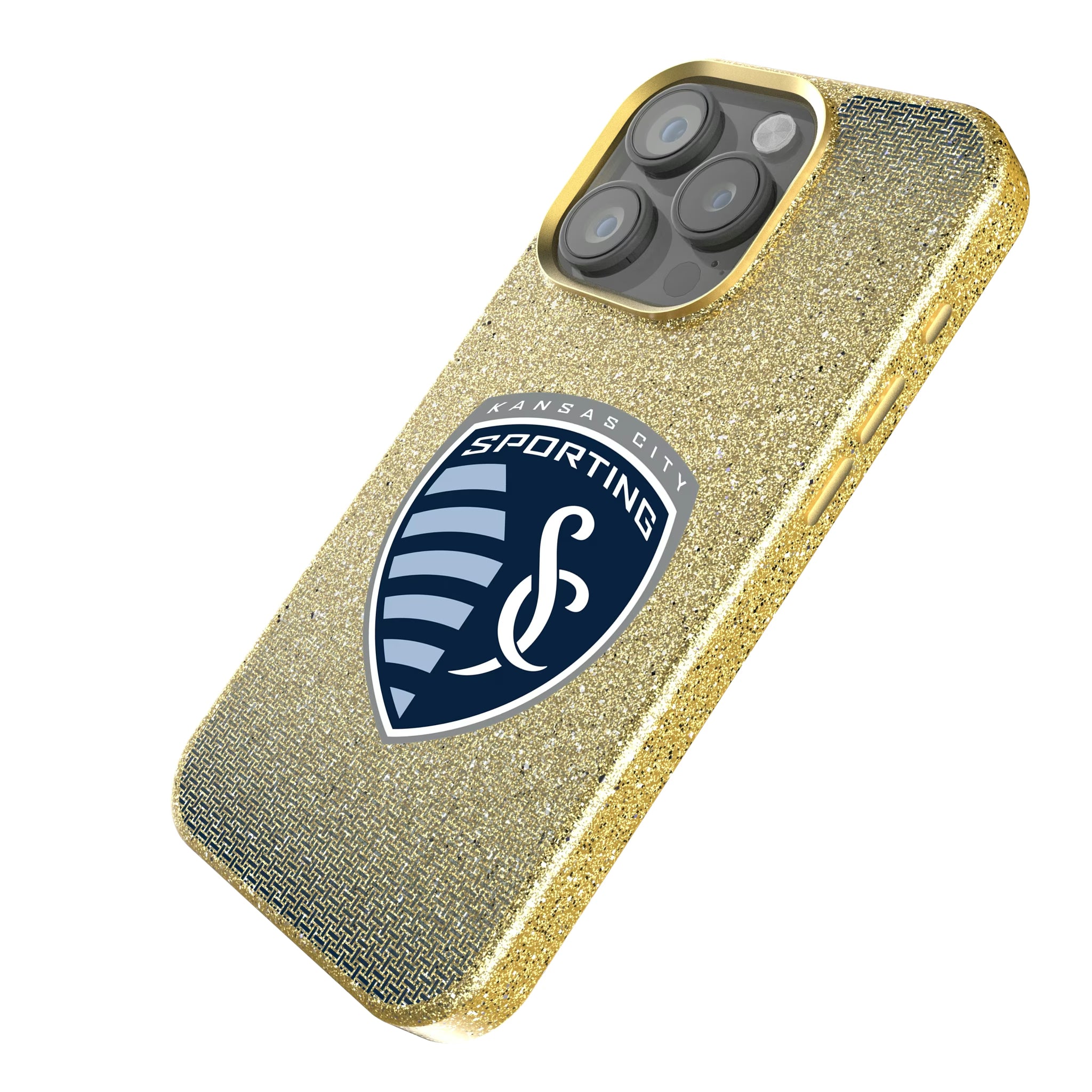 Sporting Kansas City Linen iPhone Bling Phone Case for Apple iPhone - Isometric View