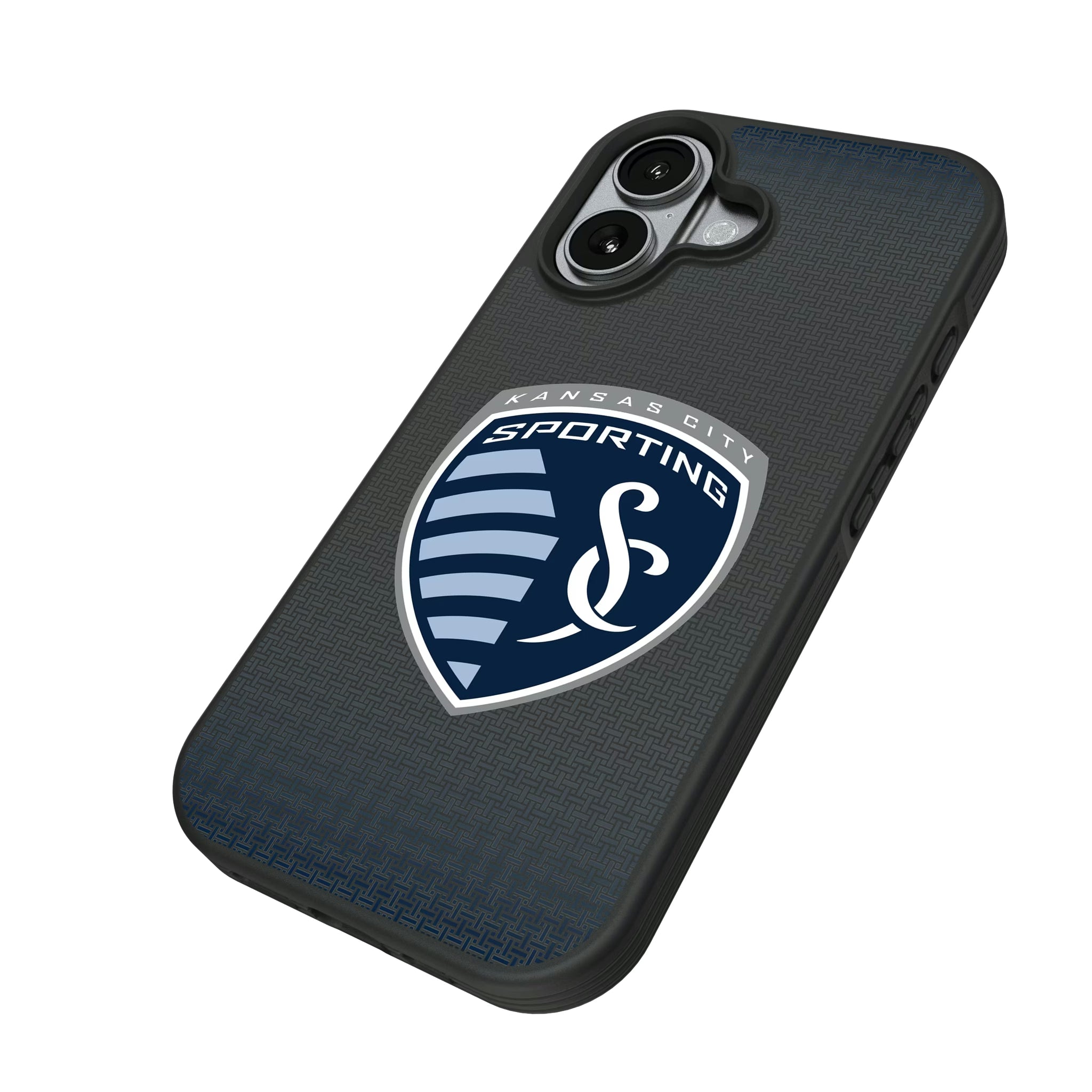 Sporting Kansas City Linen iPhone Bump Phone Case for Apple iPhone - Isometric View#Device_iPhone 17