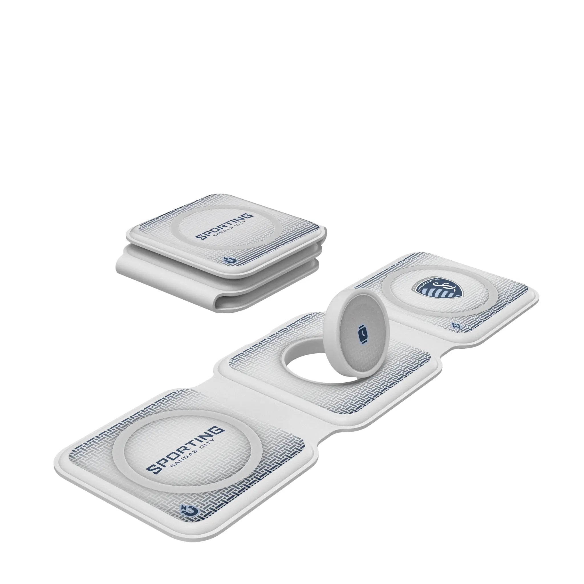 Sporting Kansas City Linen Foldable 3 in 1 Charger