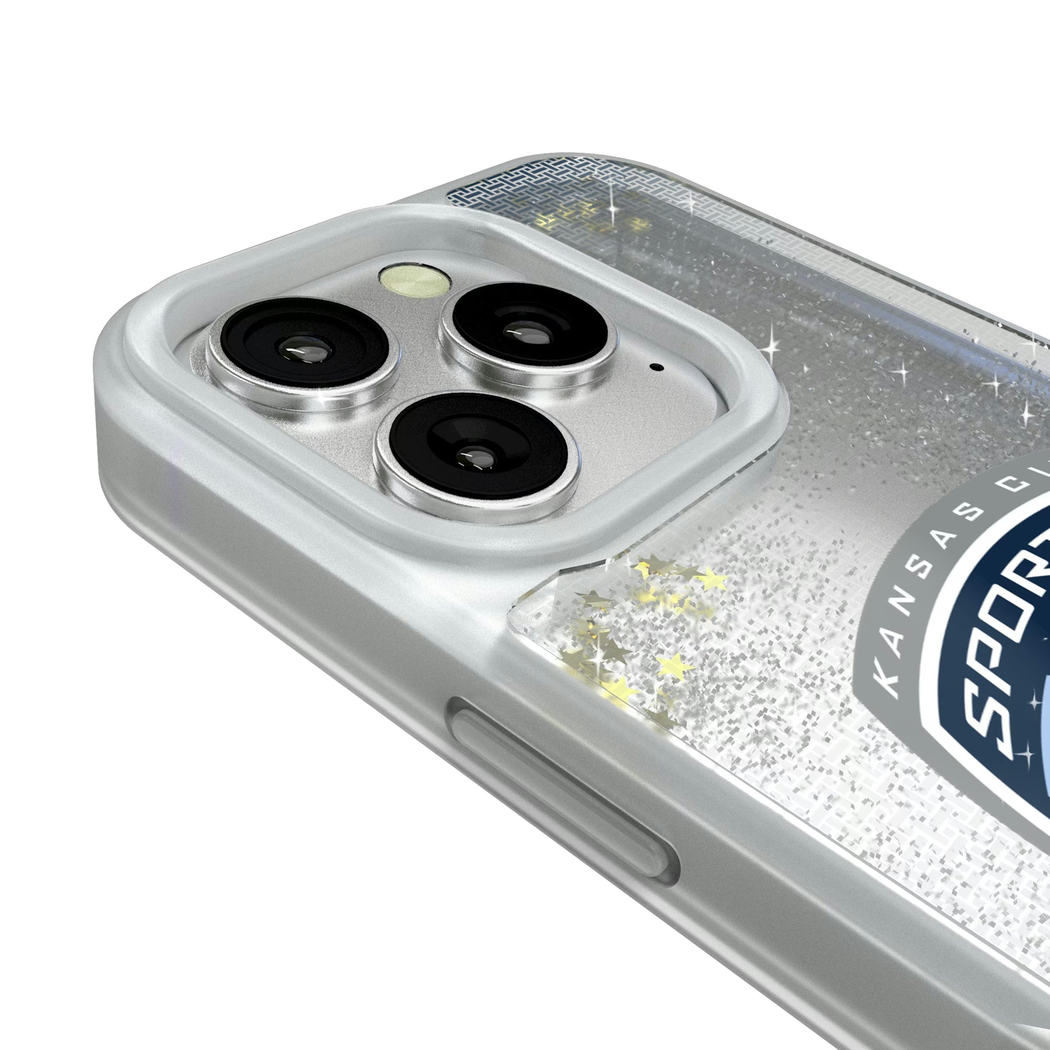 Sporting Kansas City Linen iPhone Glitter Phone Case for Apple iPhone - Detail#Device_iPhone 16 Pro