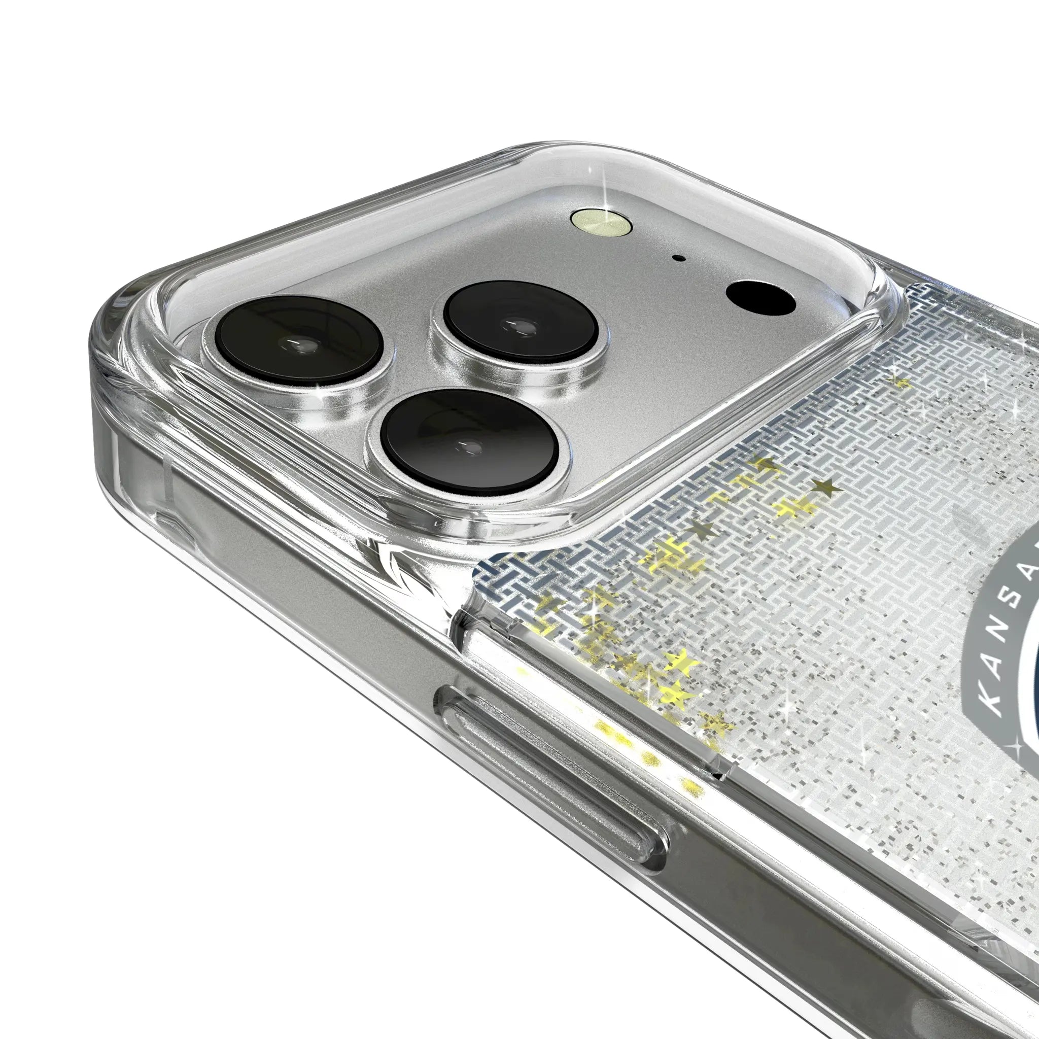 Sporting Kansas City Linen iPhone Glitter Phone Case for Apple iPhone - Detail