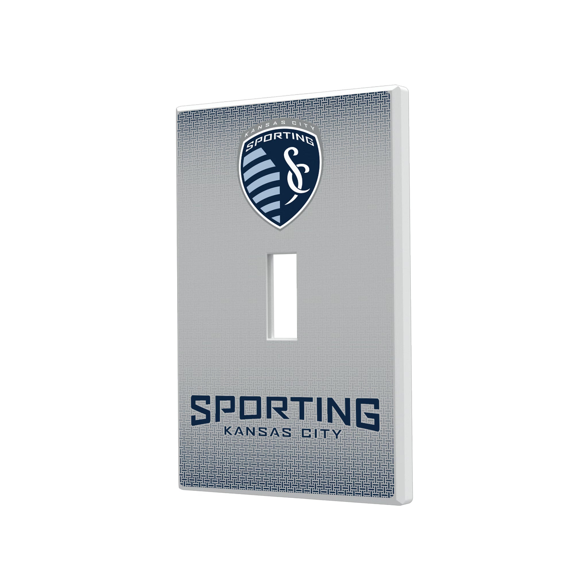 Sporting Kansas City Linen Hidden-Screw Light Switch Plate#Style_Single Toggle