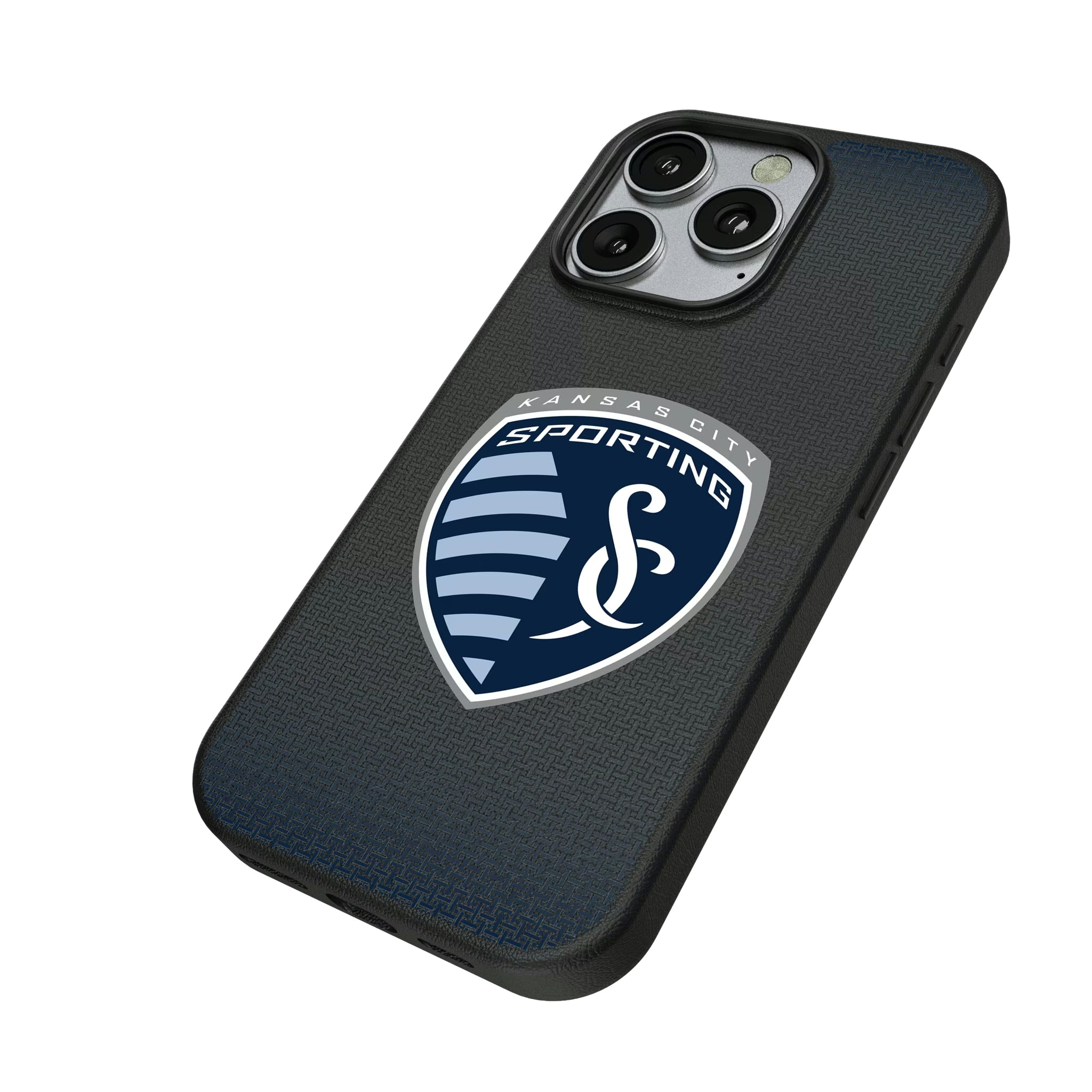 Sporting Kansas City Linen iPhone MagSafe Compatible Phone Case for Apple iPhone - Isometric View