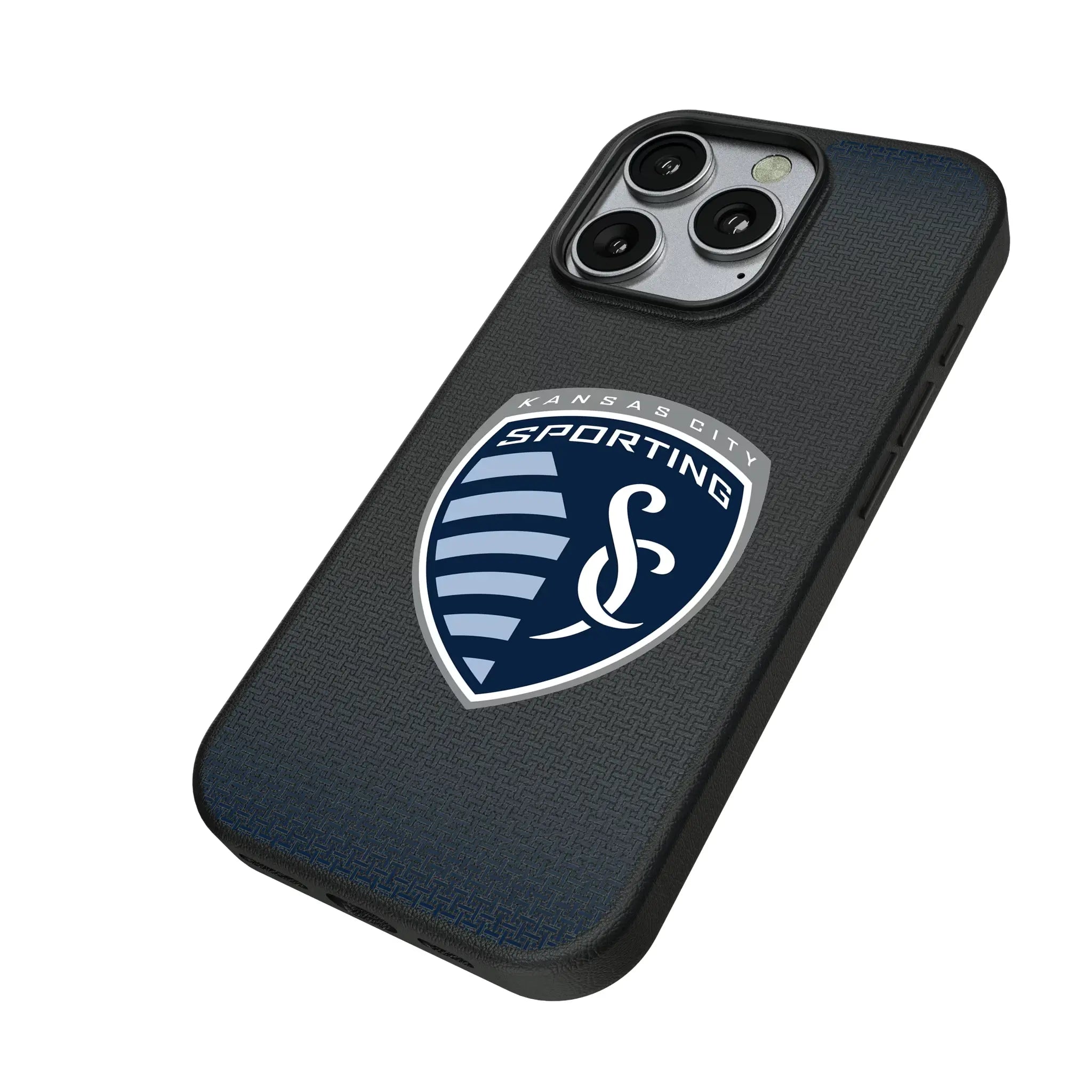 Sporting Kansas City Linen iPhone MagSafe Compatible Phone Case for Apple iPhone - Isometric View