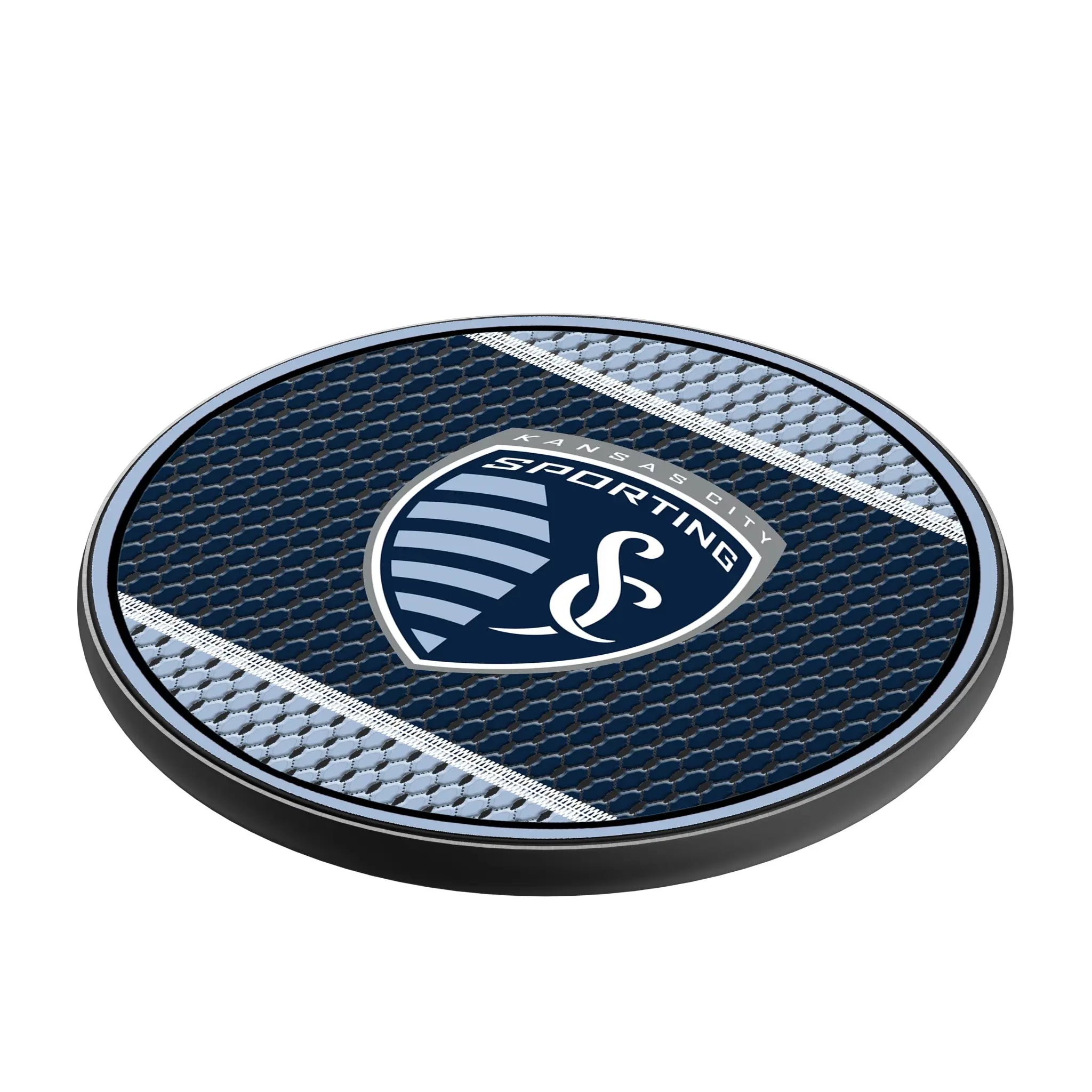 Sporting Kansas City Mesh 15-Watt Wireless Charger - Isometric View