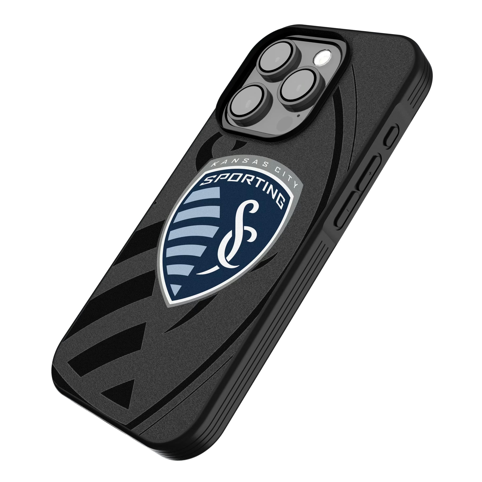 Sporting Kansas City Monocolor Tilt iPhone Bump Phone Case for Apple iPhone - Isometric View