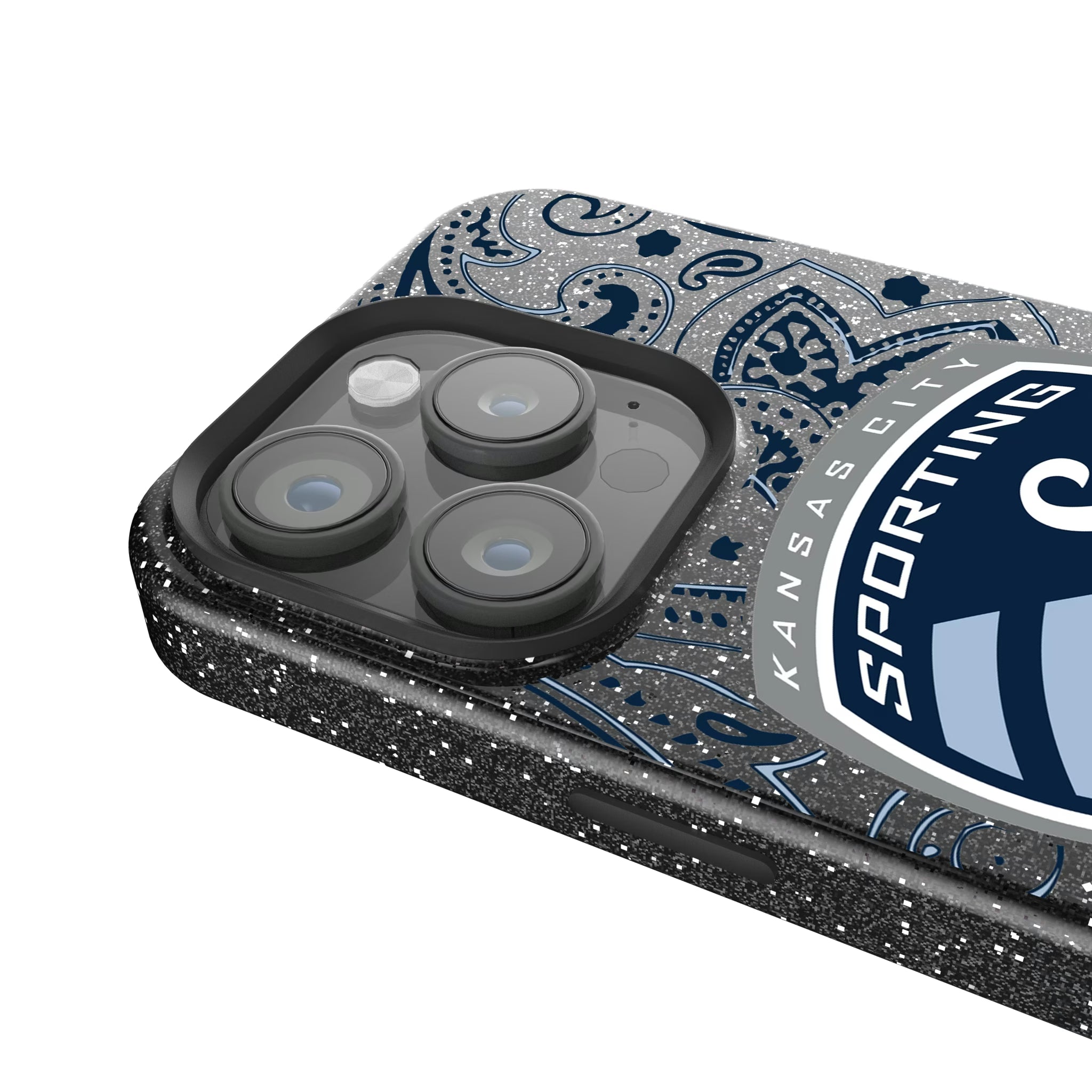 Sporting Kansas City Paisley iPhone Bling Phone Case for Apple iPhone - Detail