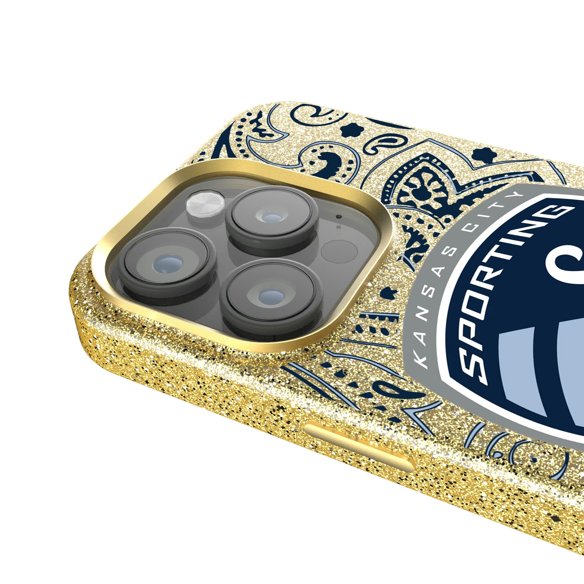 Sporting Kansas City Paisley iPhone Bling Phone Case for Apple iPhone - Detail