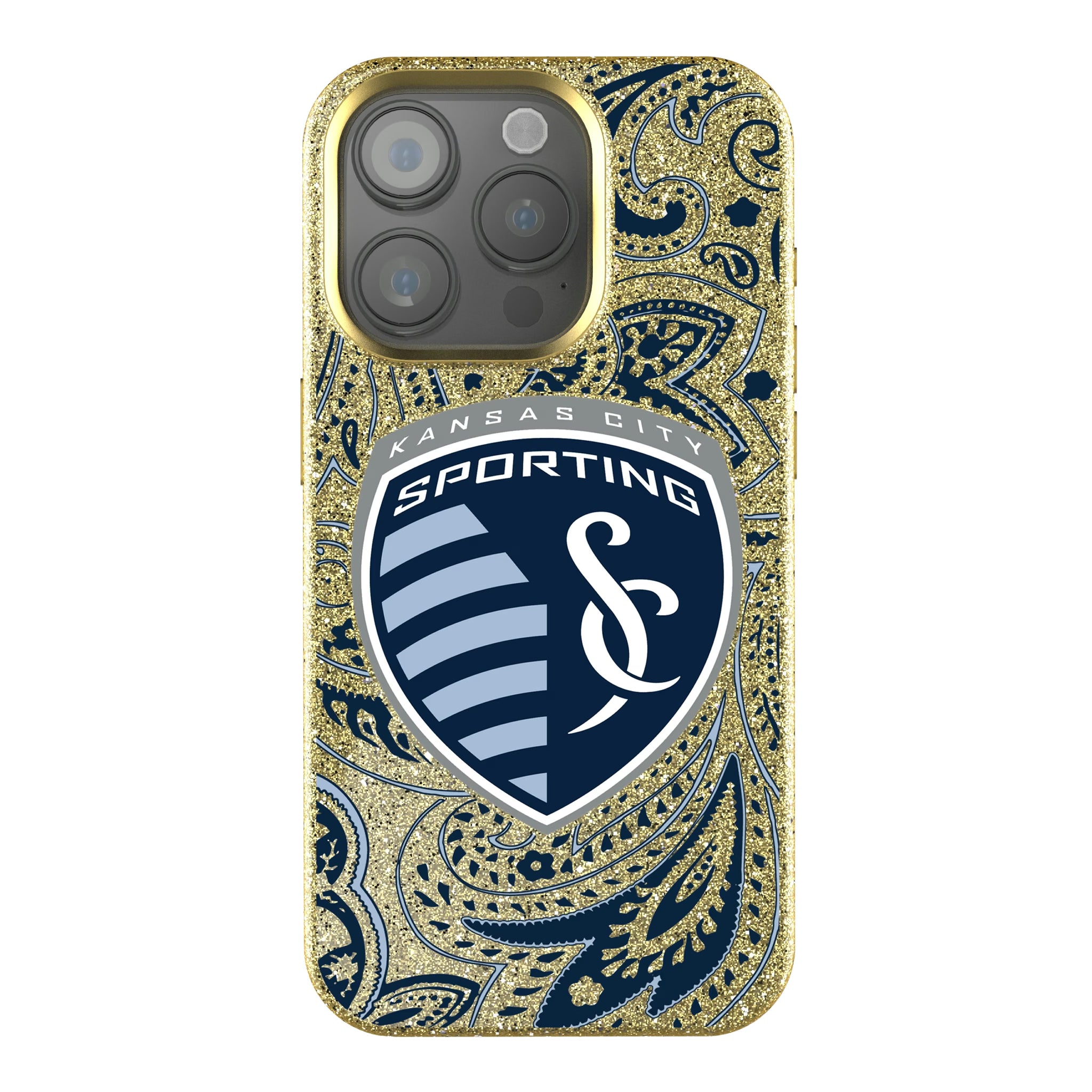 Sporting Kansas City Paisley iPhone Bling Phone Case for Apple iPhone