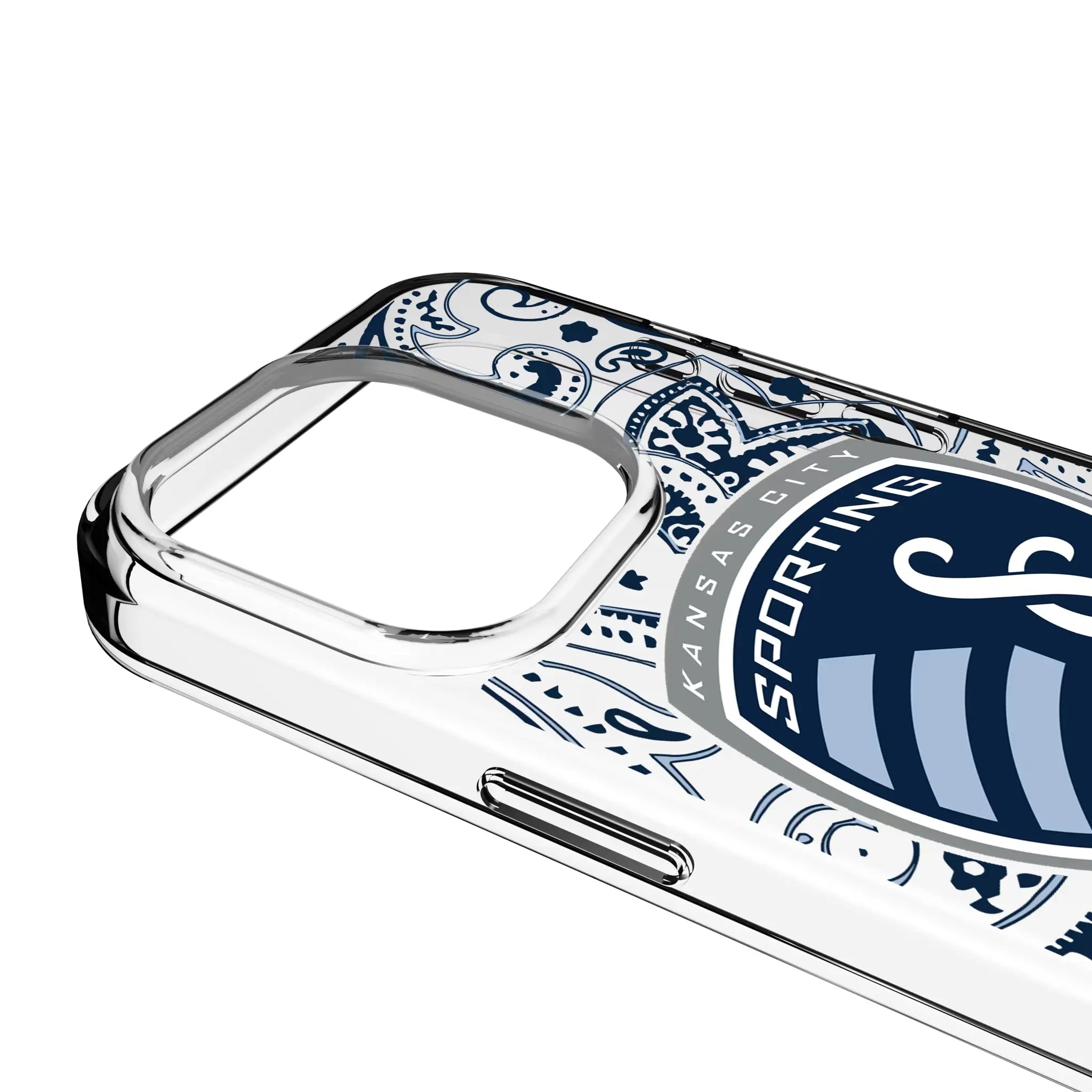 Sporting Kansas City Paisley iPhone Clear Phone Case for Apple iPhone - Detail