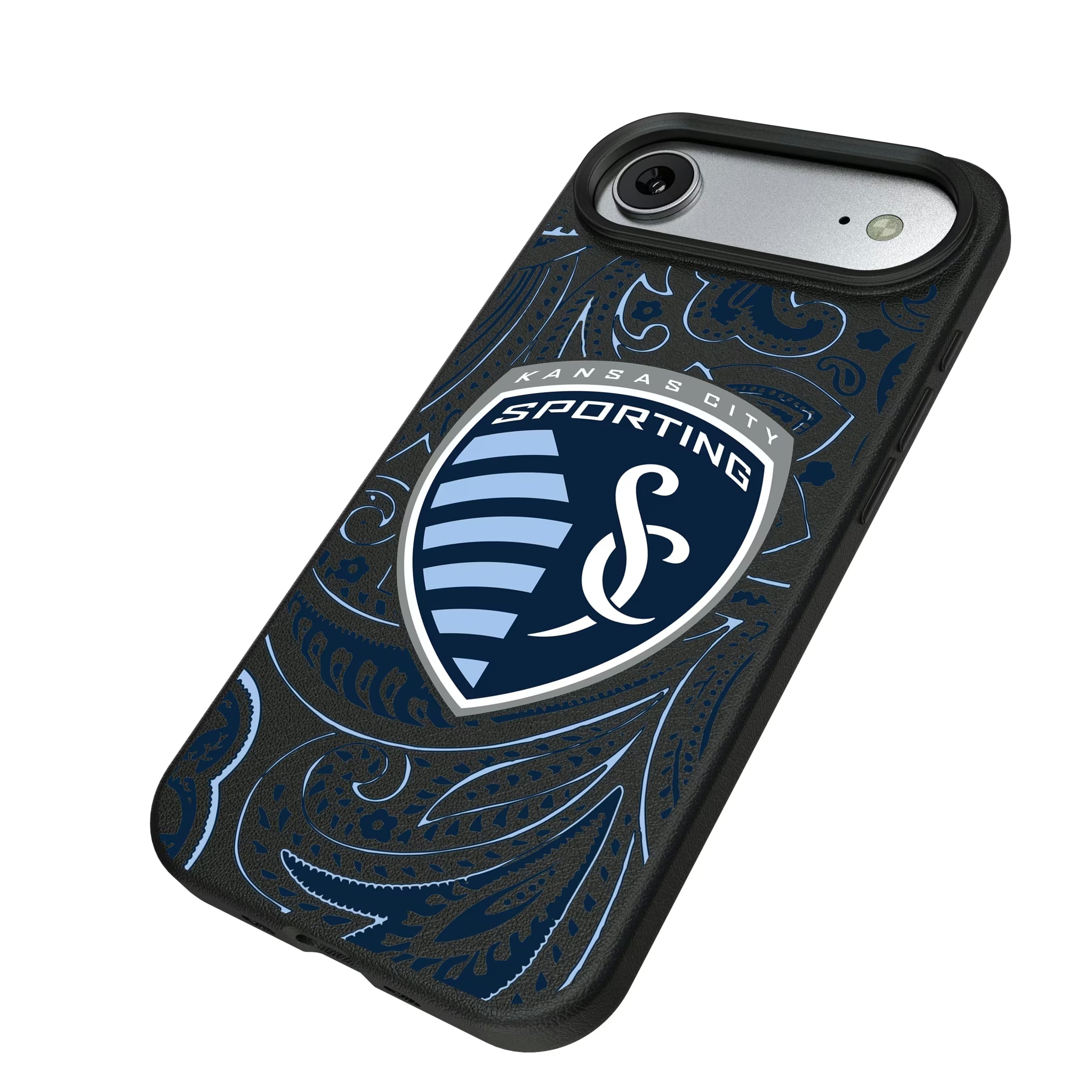 Sporting Kansas City Paisley iPhone MagSafe Compatible Phone Case for Apple iPhone - Isometric View#Device_iPhone Air