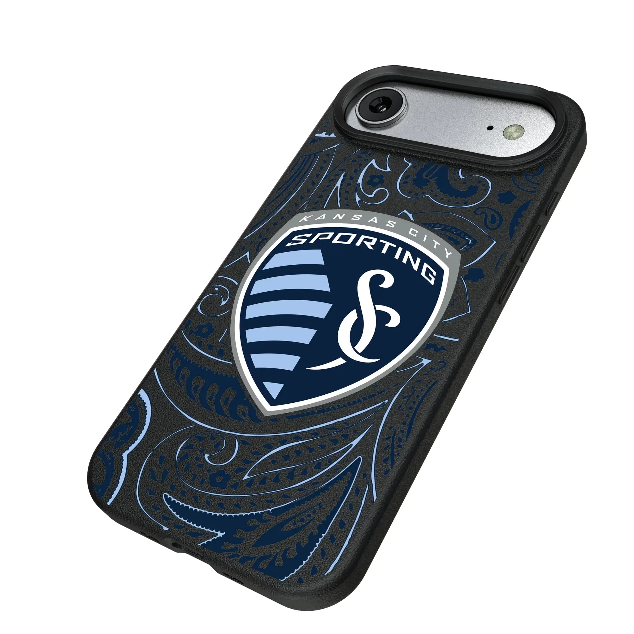 Sporting Kansas City Paisley iPhone MagSafe Compatible Phone Case for Apple iPhone - Isometric View#Device_iPhone Air