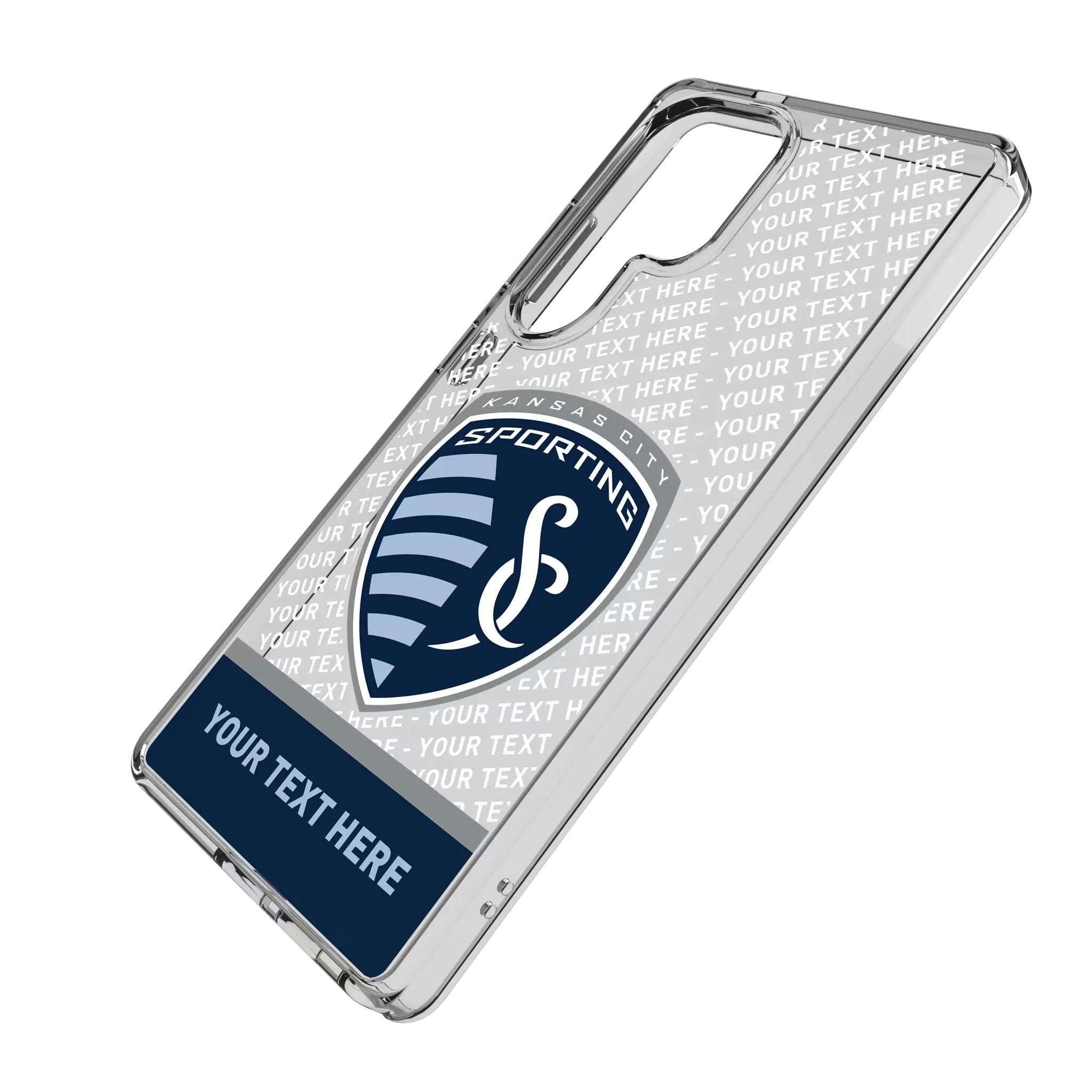 Sporting Kansas City Personalized EndZone Plus Galaxy Clear Phone Case for Samsung Galaxy - Isometric View